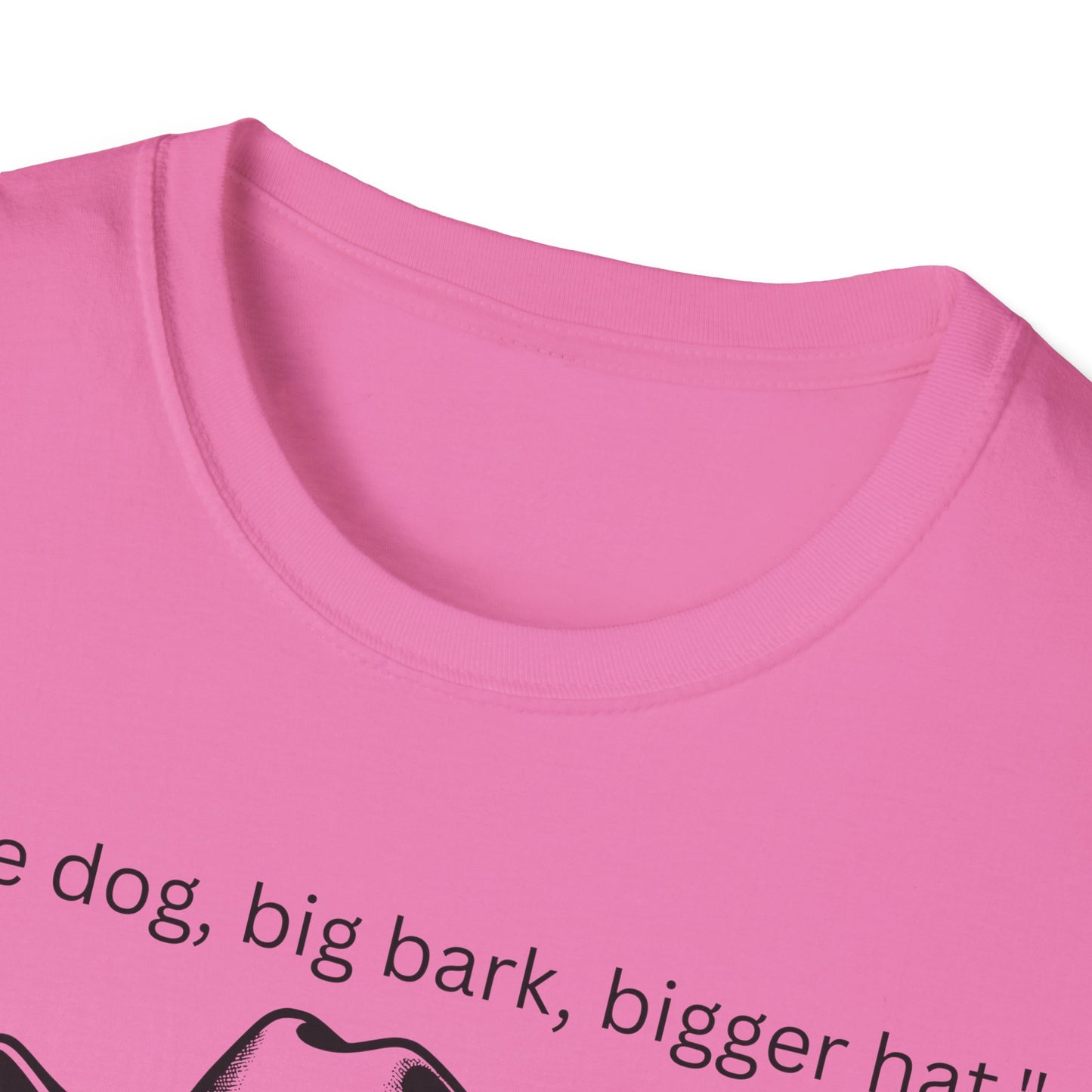 Little Dog Big Bark Unisex T-Shirt, Funny Dog Shirt, Pet Lover Gift, Cowboy Dog Tee, Cute Graphic Tee