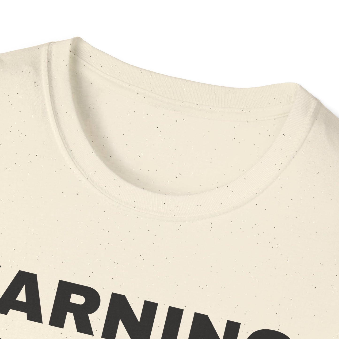 Warning "Unfiltered opinions ahead" T-Shirt | Skull Hazard Symbol