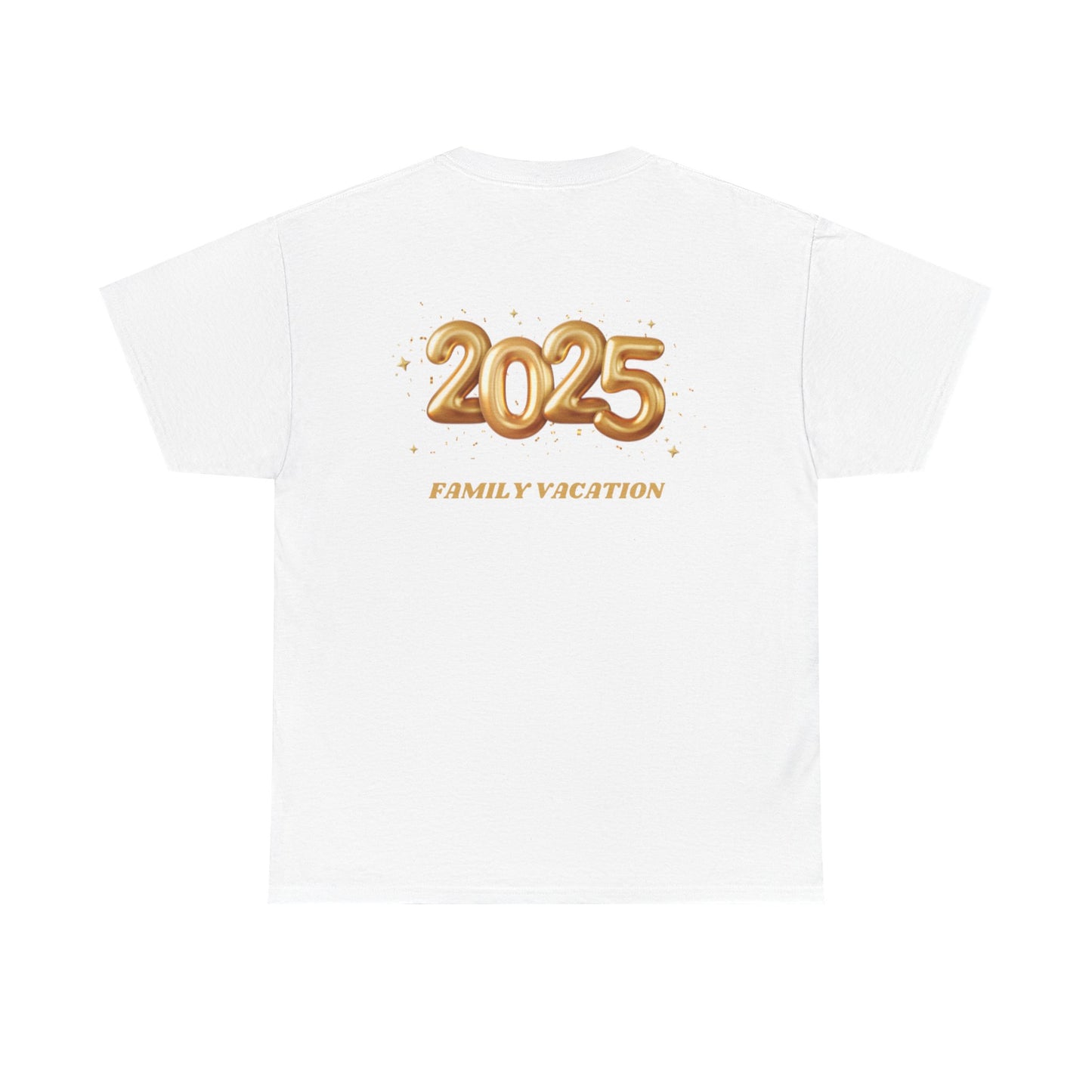 Family Vacation 2025 Unisex Heavy Cotton Tee, Summer Trip Shirt, Family Reunion Gift, Vacation Memories Top, Holiday Celebration Tee