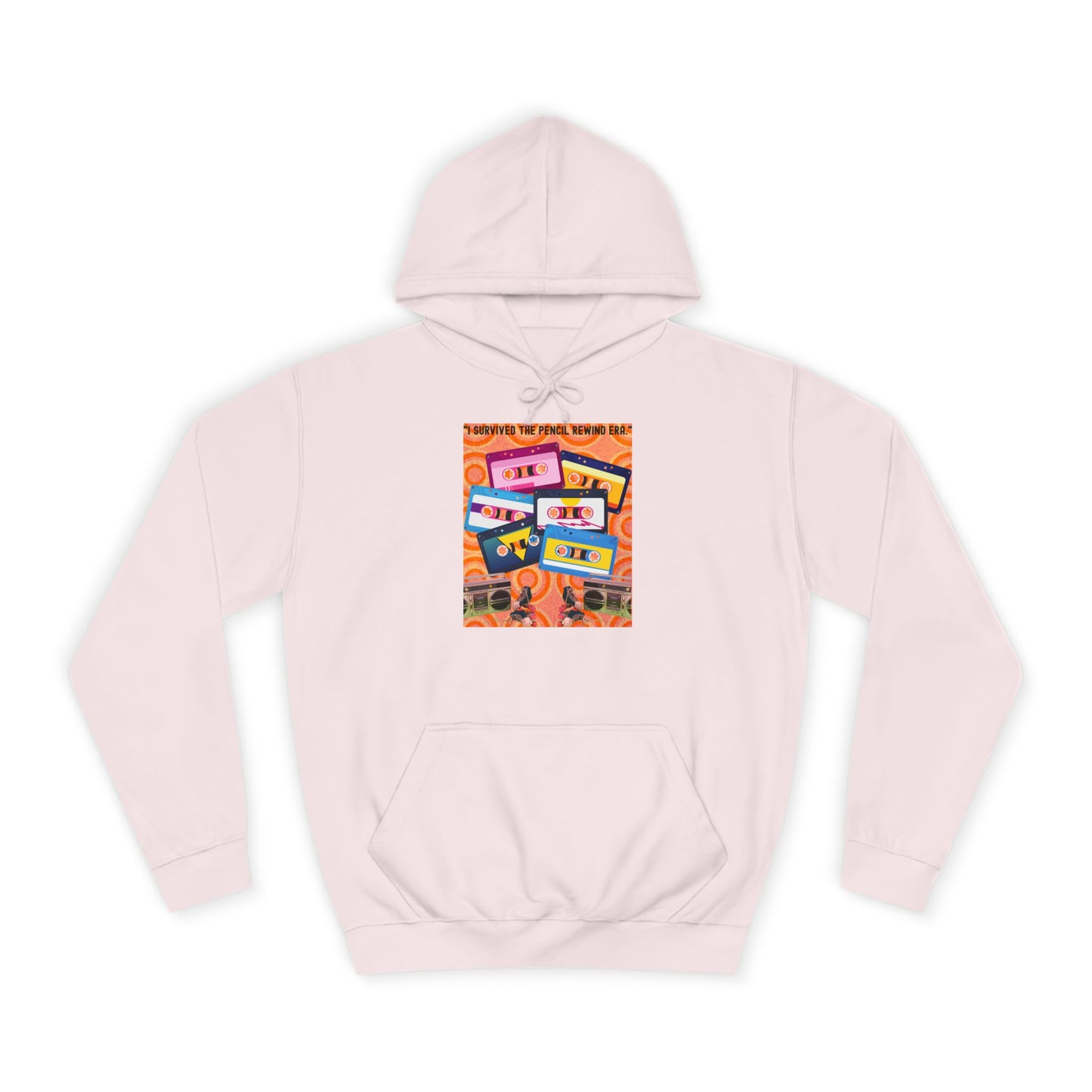 Colorful Retro College Hoodie, Unisex College Sweatshirt, Graphic Hoodie for Students, Cozy Casual Wear, Gift for College Students