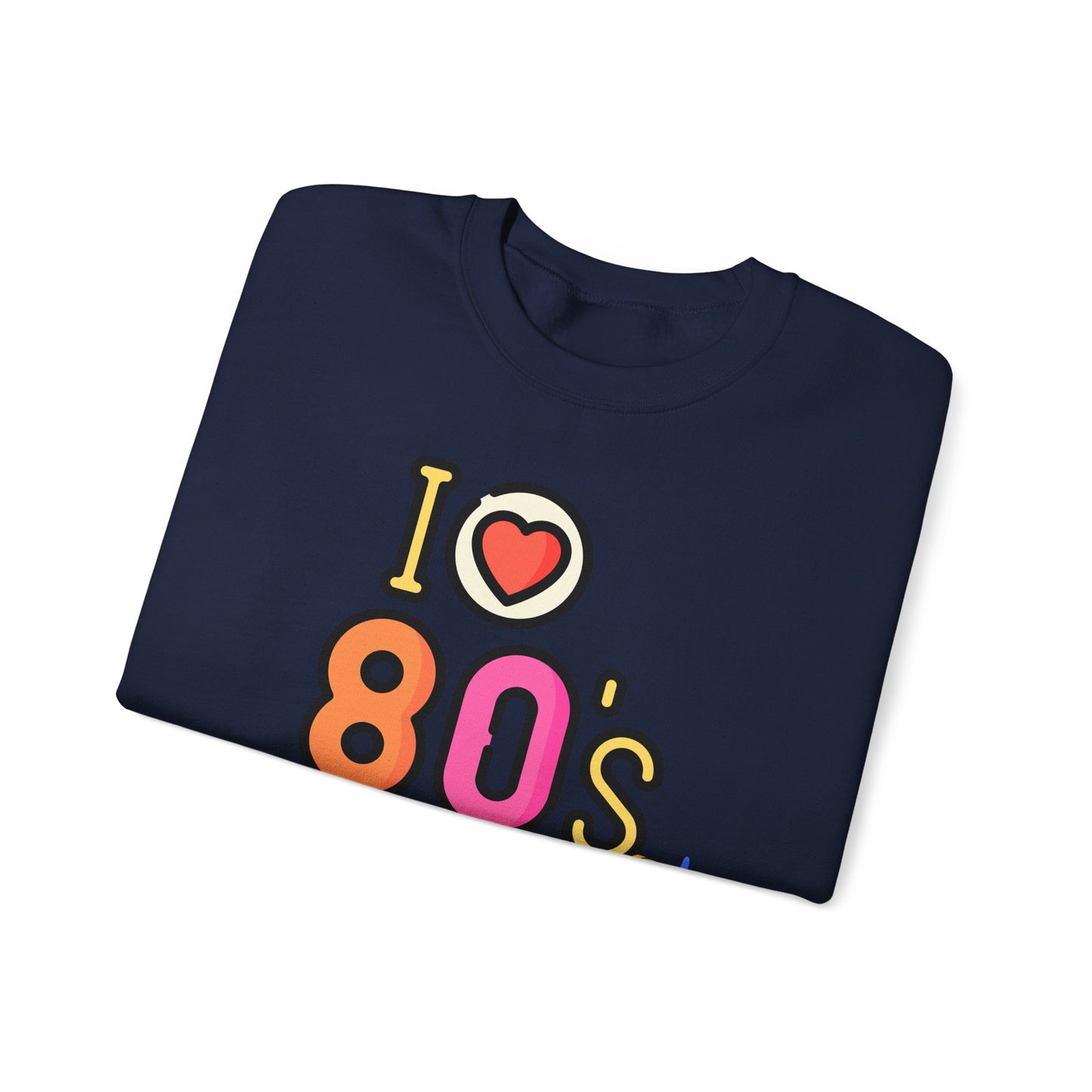 I Heart 80's Roller Skate Sweatshirt | Retro Tape Cassette 80s