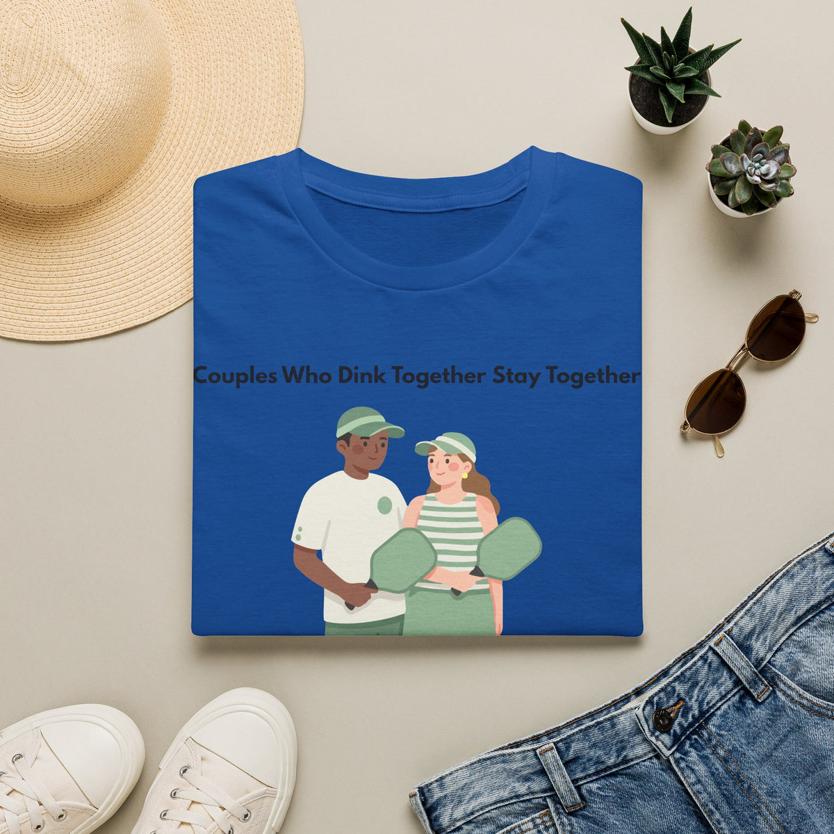 Couples Who Drink Together Stay Together T-Shirt | Matching Couple Illustration