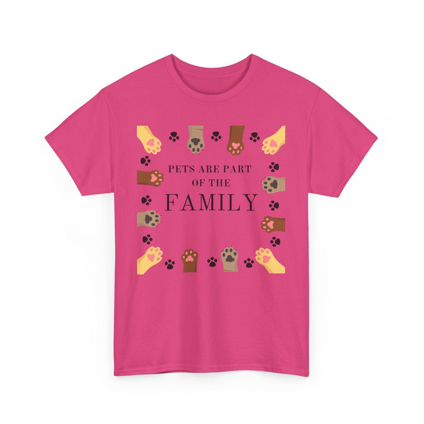 Pets Are Part of the Family Unisex Cotton Tee, Animal Lover Gift, Cute Pet Shirt, Family T-Shirt, Birthday, Pet Adoption