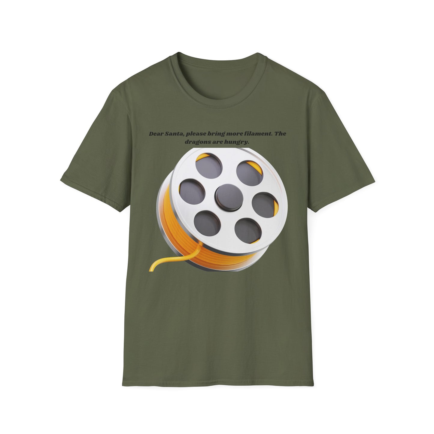 Filament Spool Graphic T-Shirt | 3D Printing Humor
