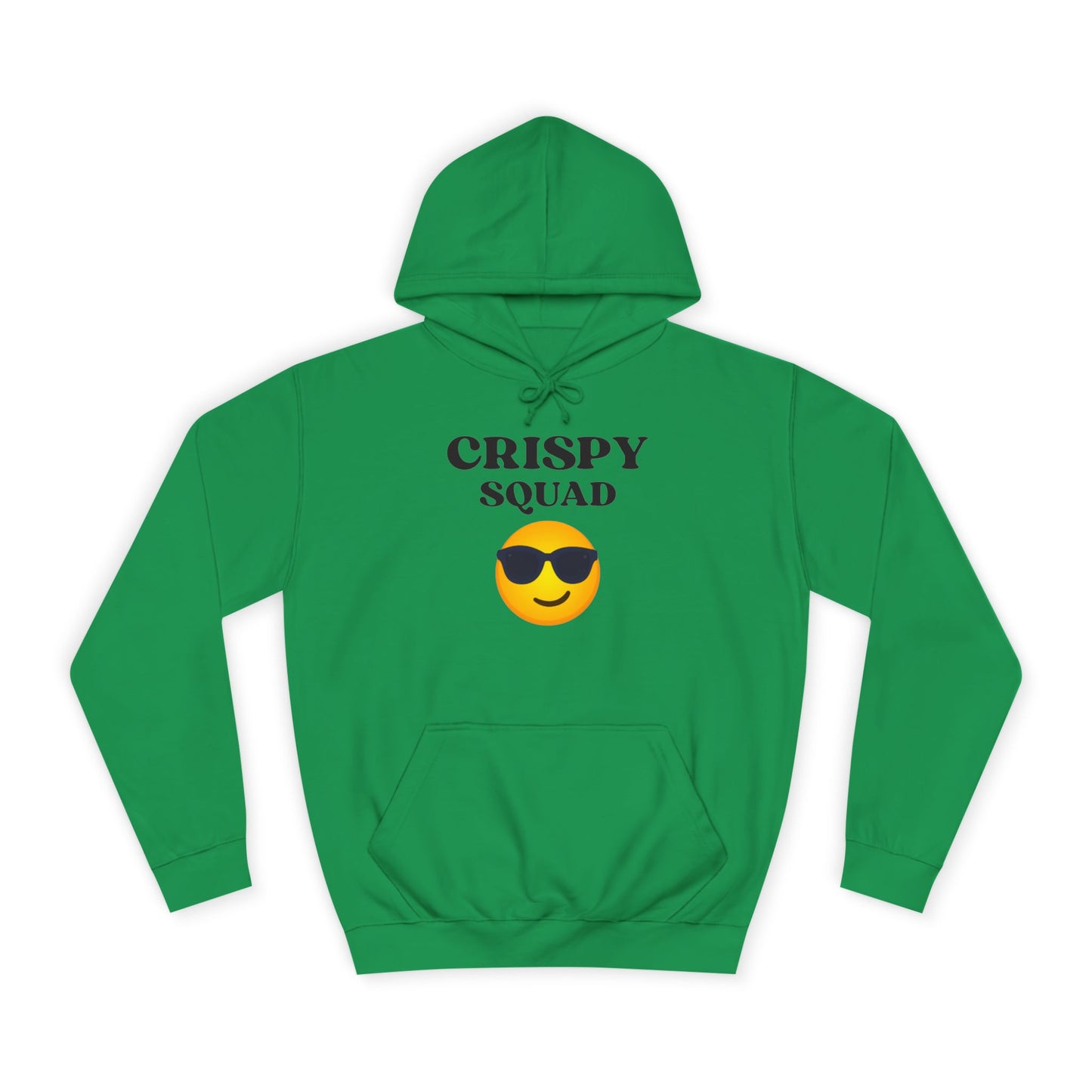 Crispy Squad Unisex College Hoodie, Funny Hoodie for Students, Casual Sweatshirt, Gift for College Friends, Fall Apparel
