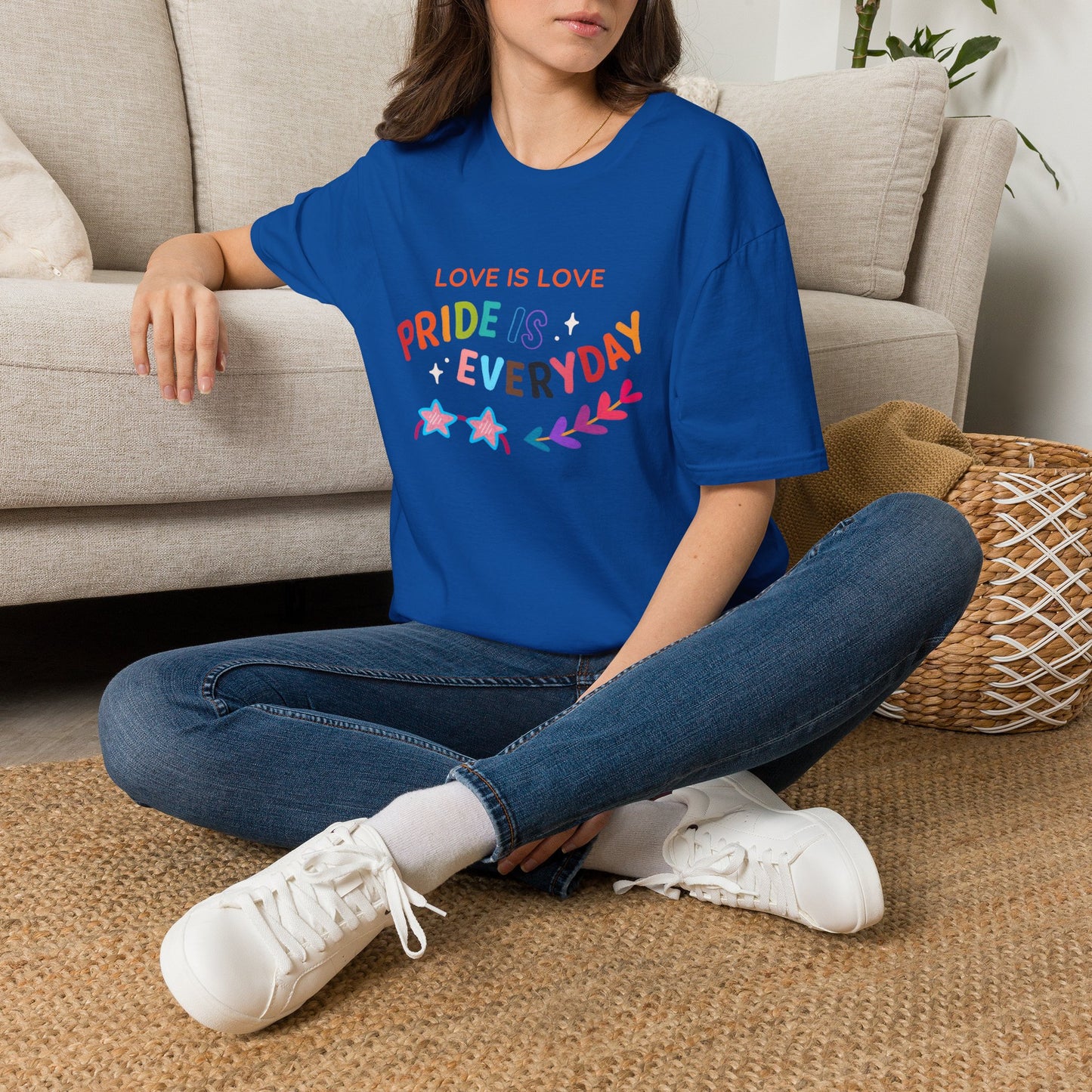 Love Is Love Pride Is Everyday T-Shirt | Rainbow Typography