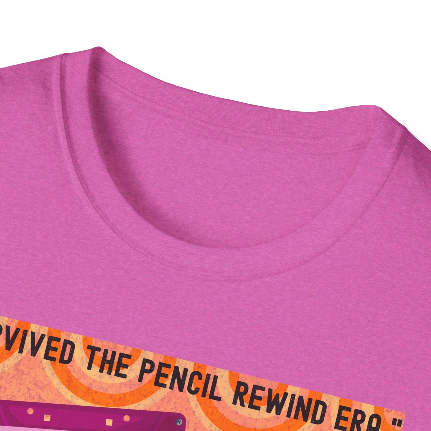 Vintage 90s T-Shirt, Retro Graphic Tee, I Survived the Pencil Rewind Era, Gift for Music Lovers, Nostalgic Apparel