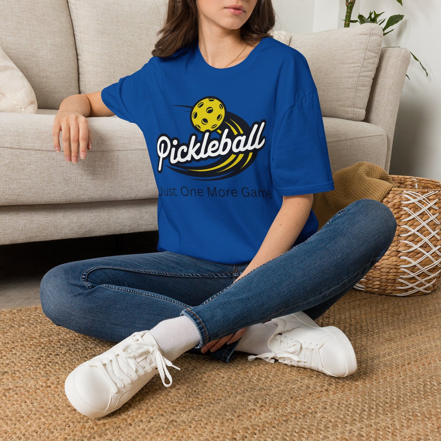 Pickleball Logo 'Just One More Game' T-Shirt | Pickleball Tee