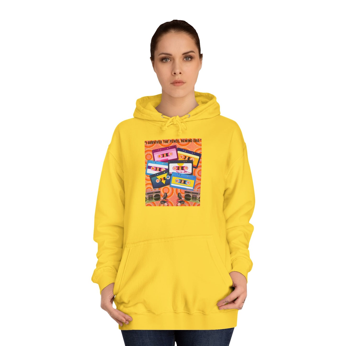 Colorful Retro College Hoodie, Unisex College Sweatshirt, Graphic Hoodie for Students, Cozy Casual Wear, Gift for College Students