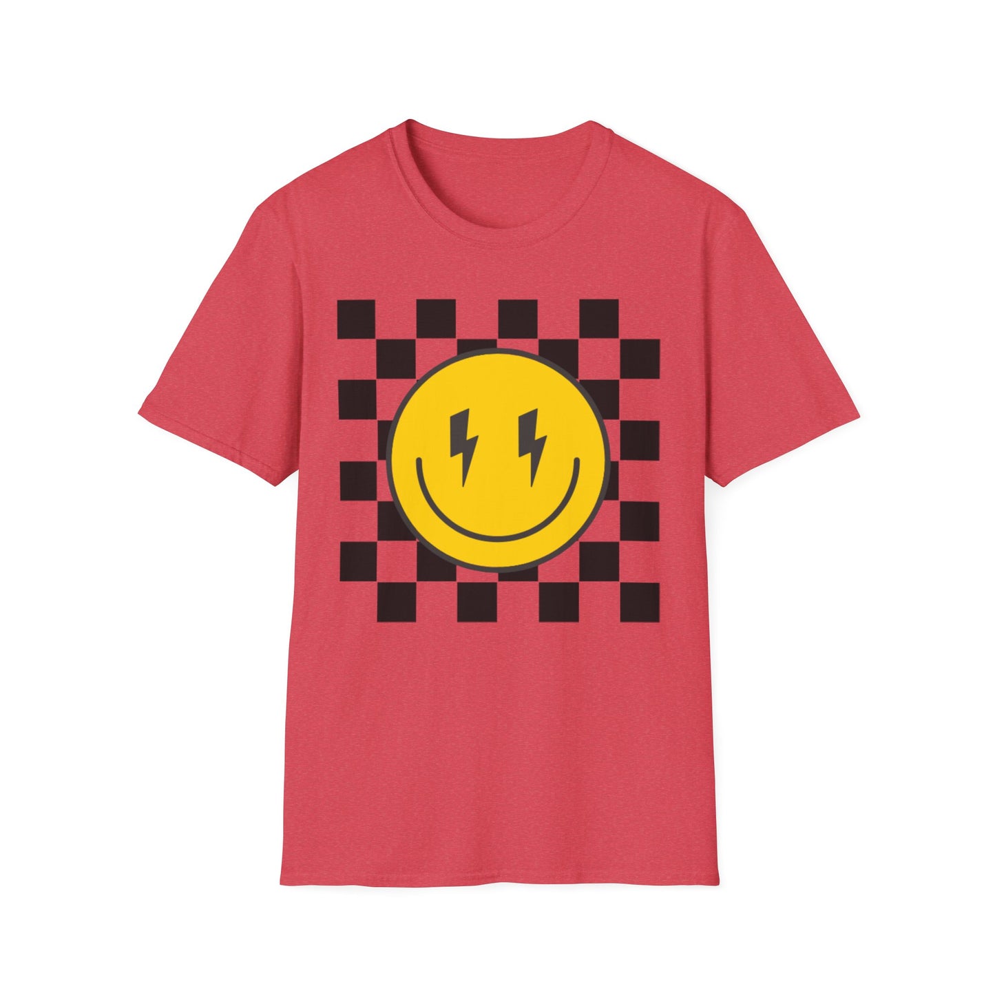 Retro Smiley Face Unisex T-Shirt, Casual Wear, Fun Graphic Tee, Gift for Friends, Summer Style, Festival Apparel, Joyful Design