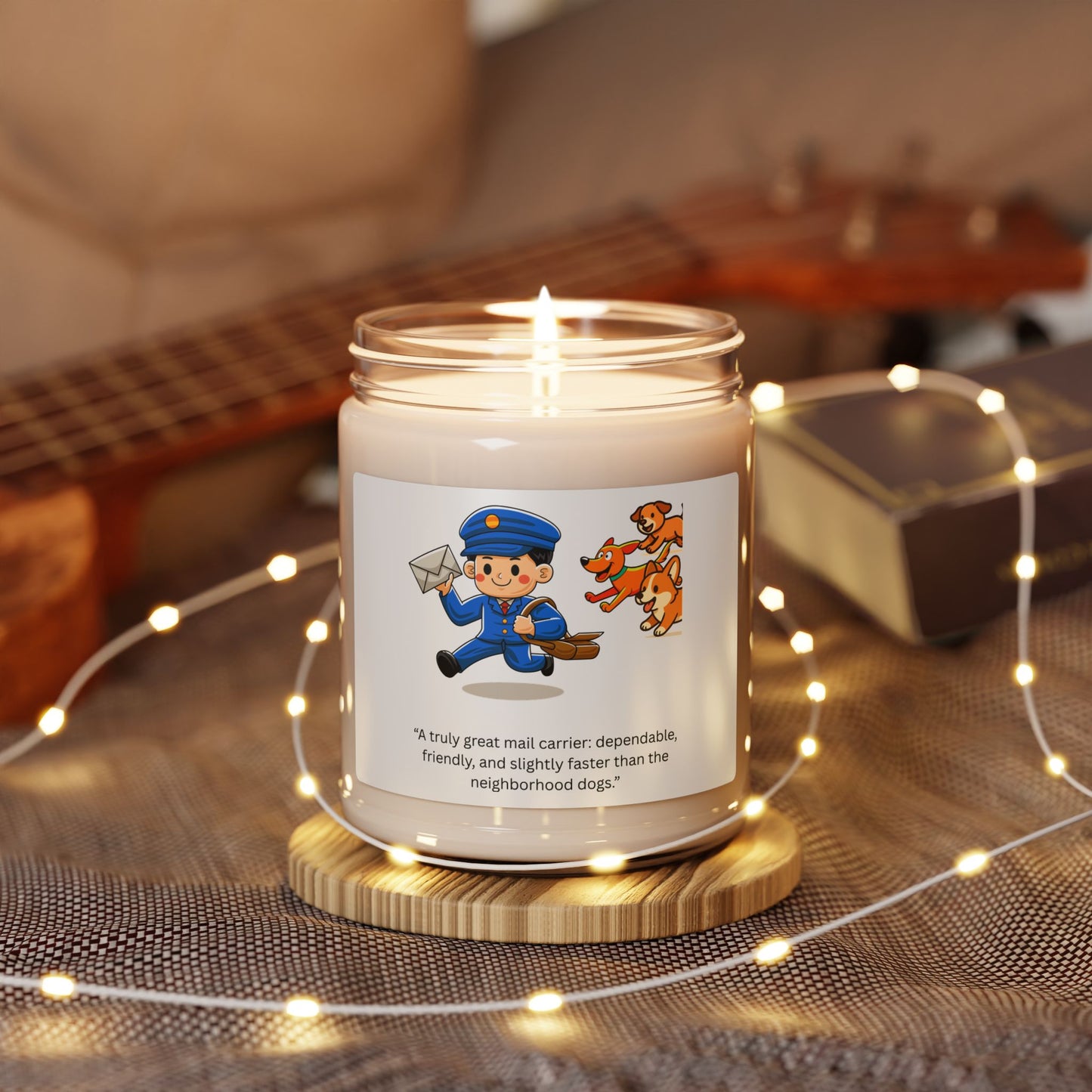 Charming Mail Carrier Candle, Scented Soy Candle, Home Decor, Gift for Mail Enthusiasts, Unique Candles for Any Occasion