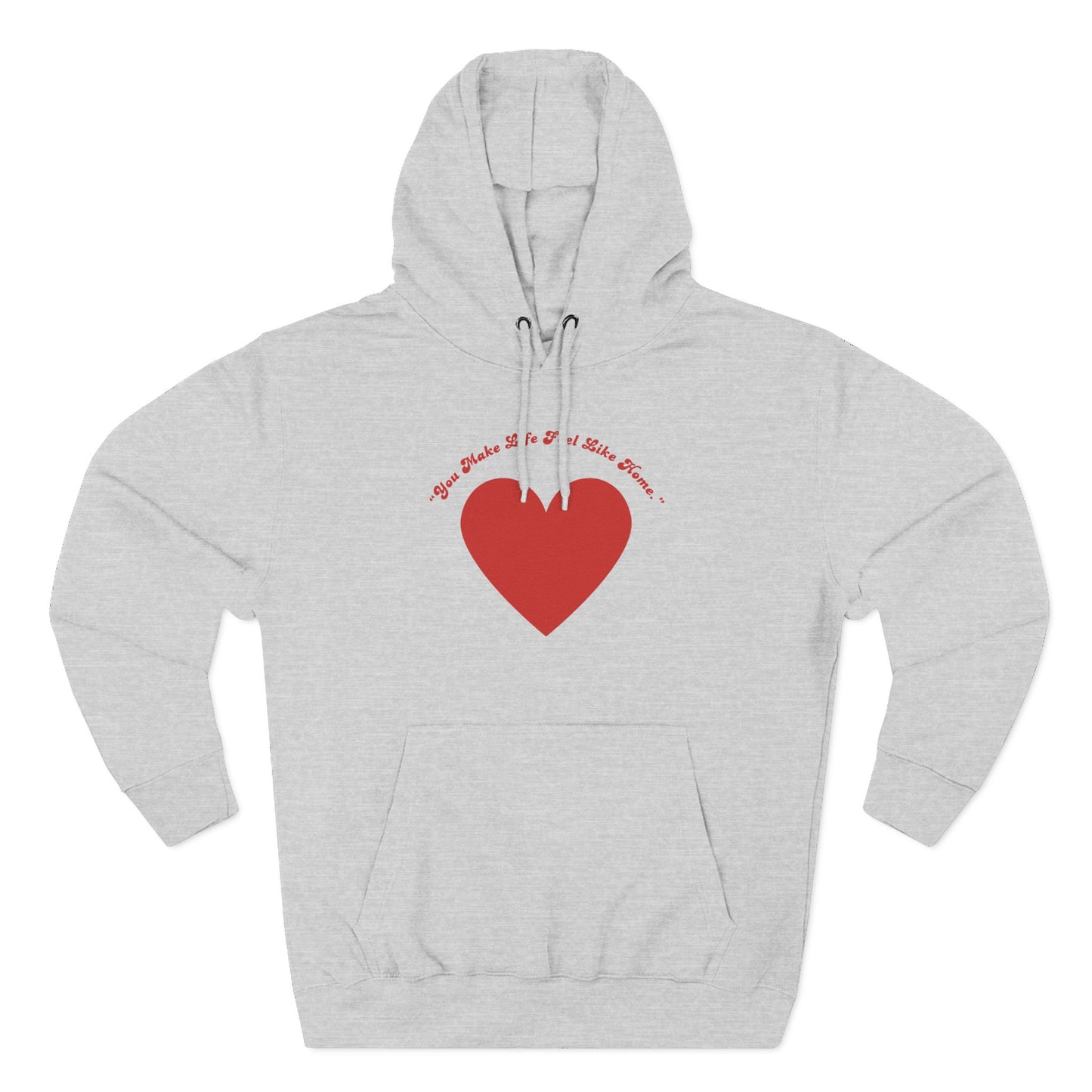 Red Heart Illustration Hoodie | Simple Minimal Love Graphic