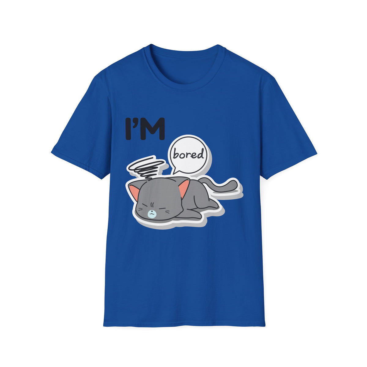 I'm Bored Sleeping Cat T-Shirt | Cute Kawaii Cat Illustration