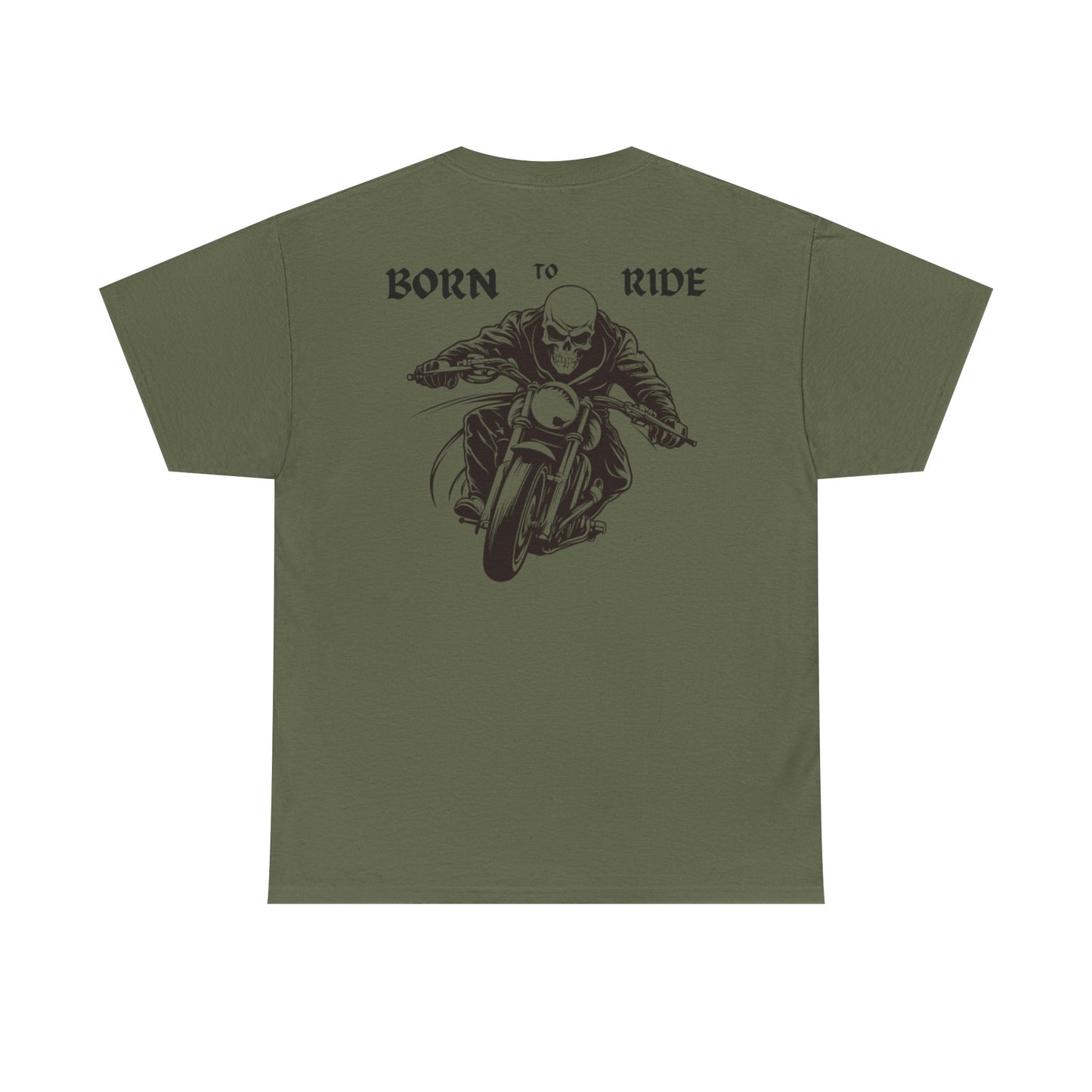 Born to Ride Unisex Heavy Cotton Tee - Perfect for Motorcycle Enthusiasts