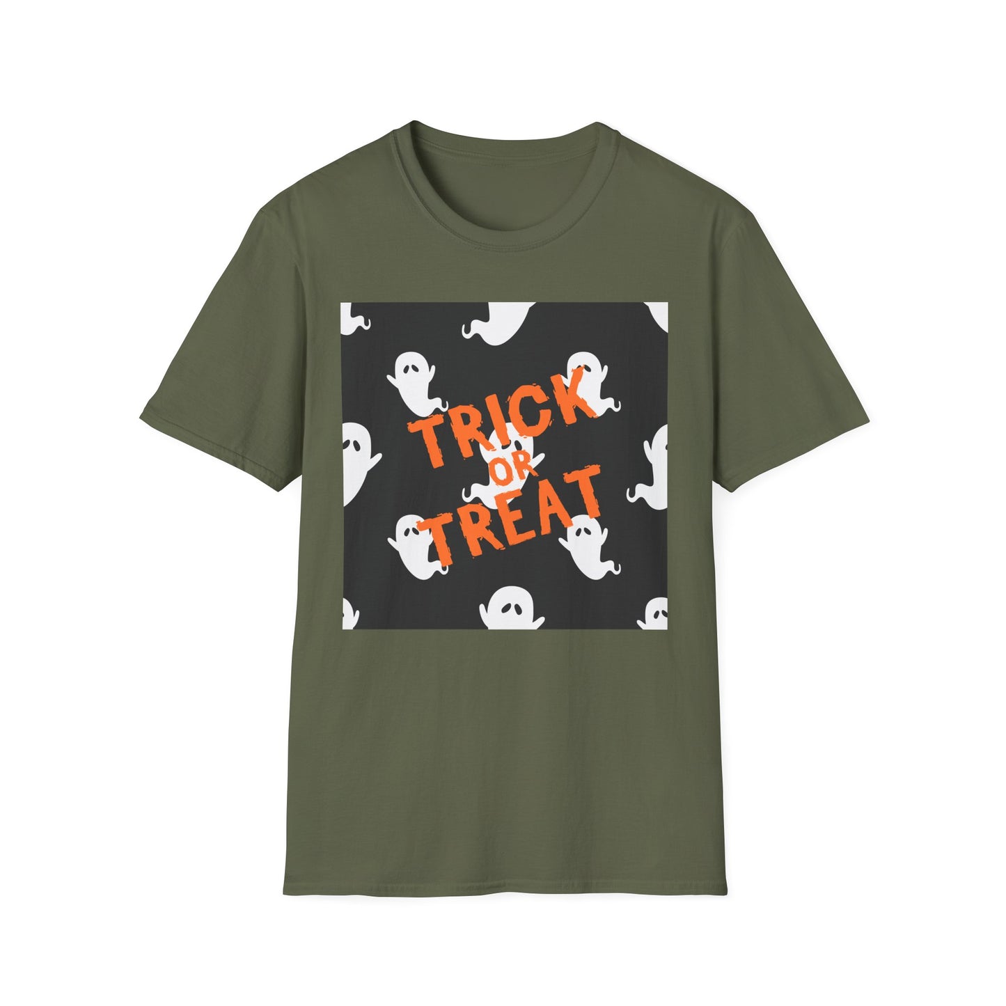 Halloween Ghost T-Shirt, Spooky Unisex Tee, Trick or Treat Shirt, Fall Fashion, Halloween Party Outfit, Casual Wear