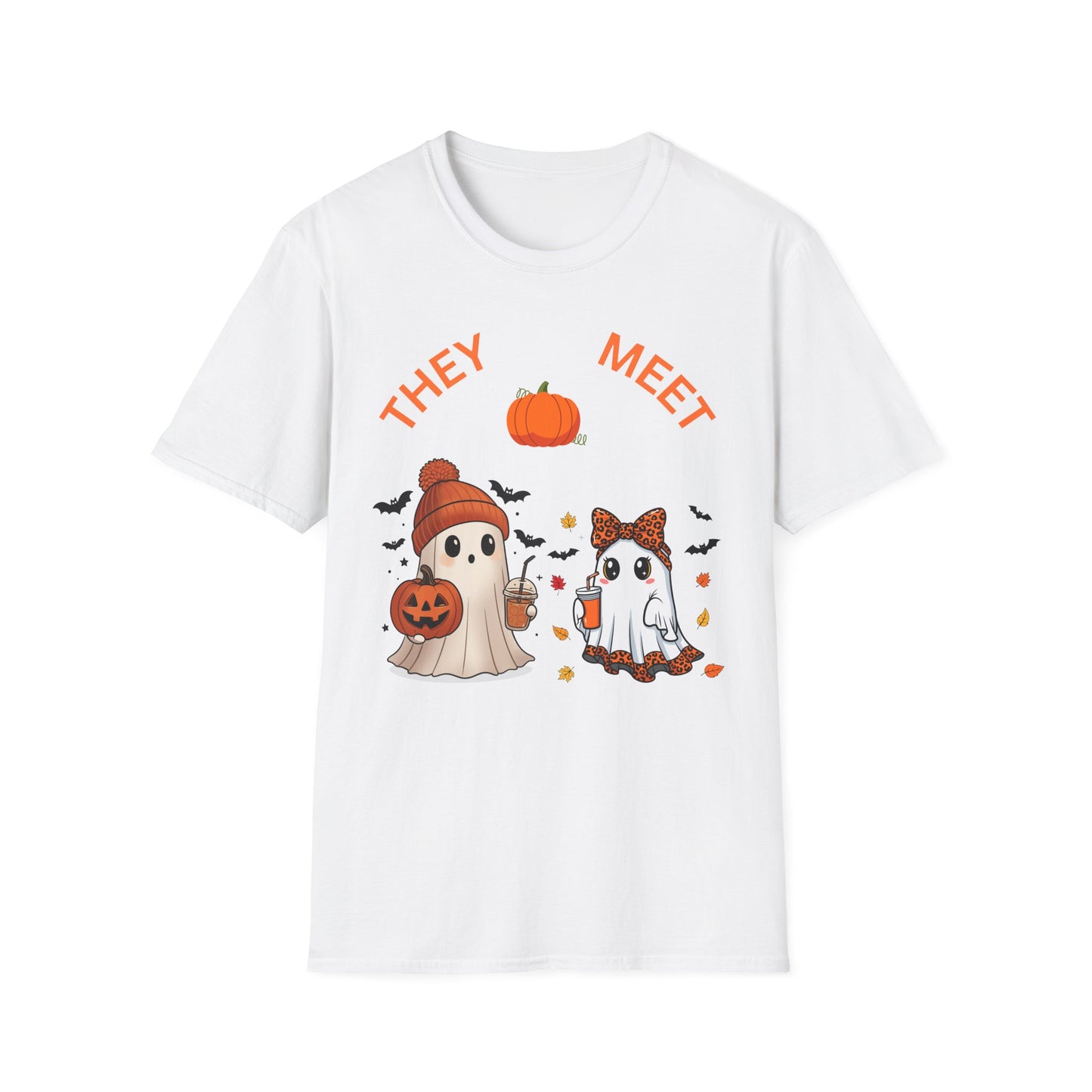Cute Halloween Ghosts Unisex T-Shirt, Ghost-Themed Apparel, Fall Fashion, Halloween Costume, Spooky Season Gift