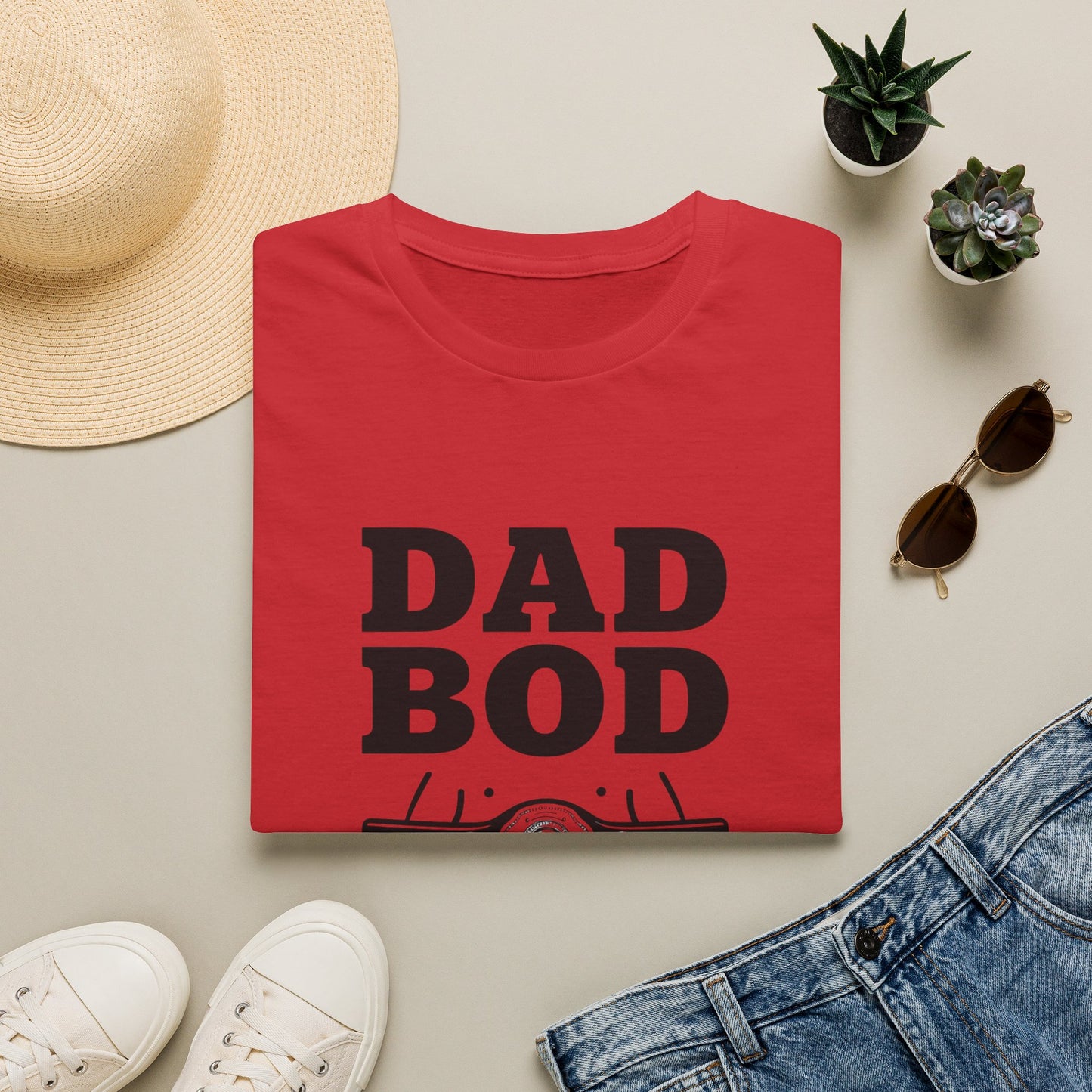 Dad Bod Father Figure T-Shirt | Funny Dad Bod Tee