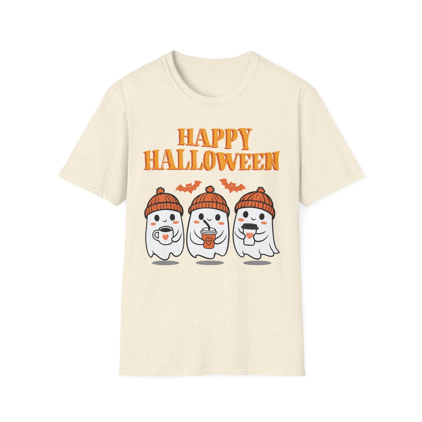 Happy Halloween Unisex Softstyle T-Shirt, Cute Halloween Tee, Fall Fashion, Pumpkin Spice Lovers, Halloween Party Outfit, Trendy [...]
