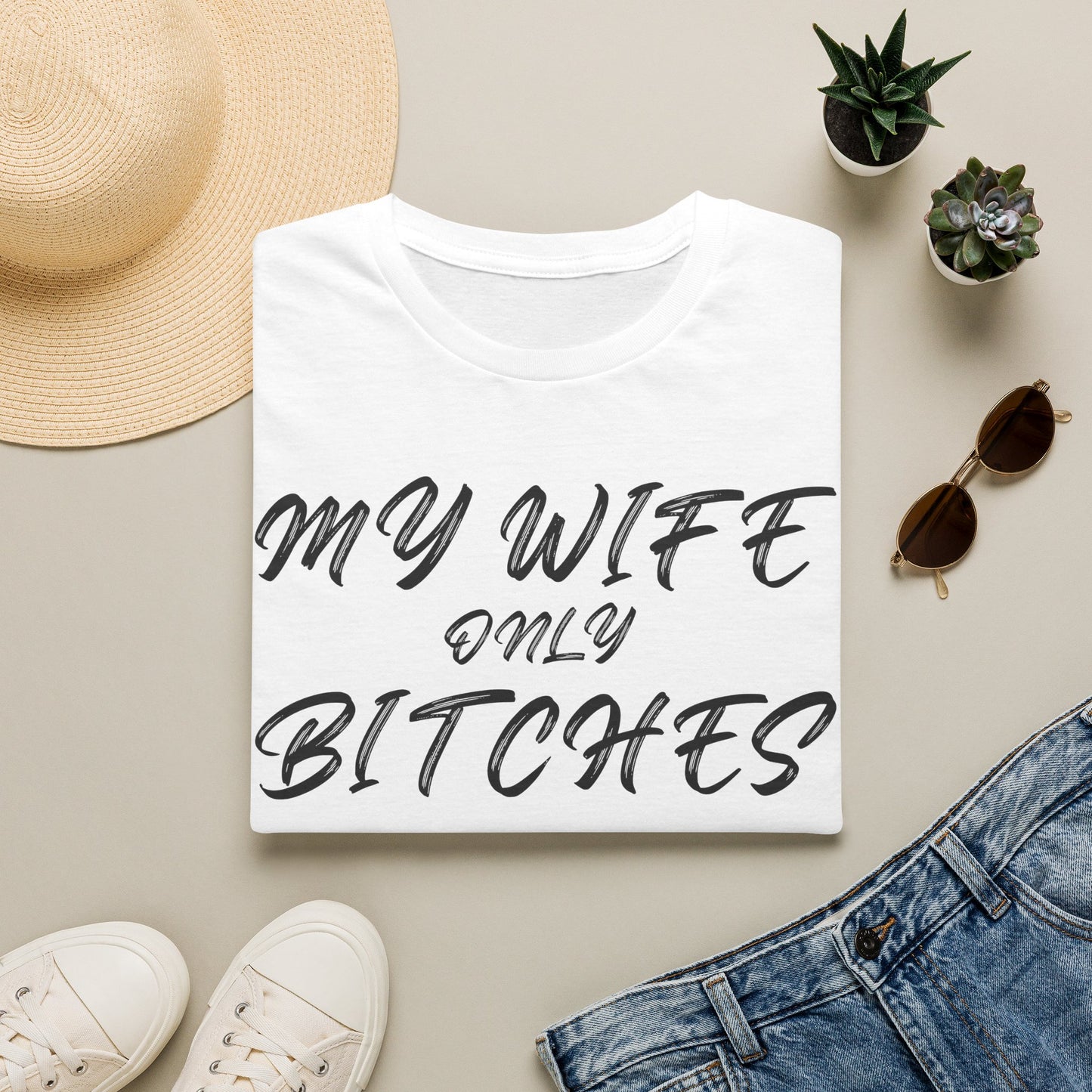 My Wife only Bitches "When She Breathes" T-Shirt | Funny Relationship Quote Shirt