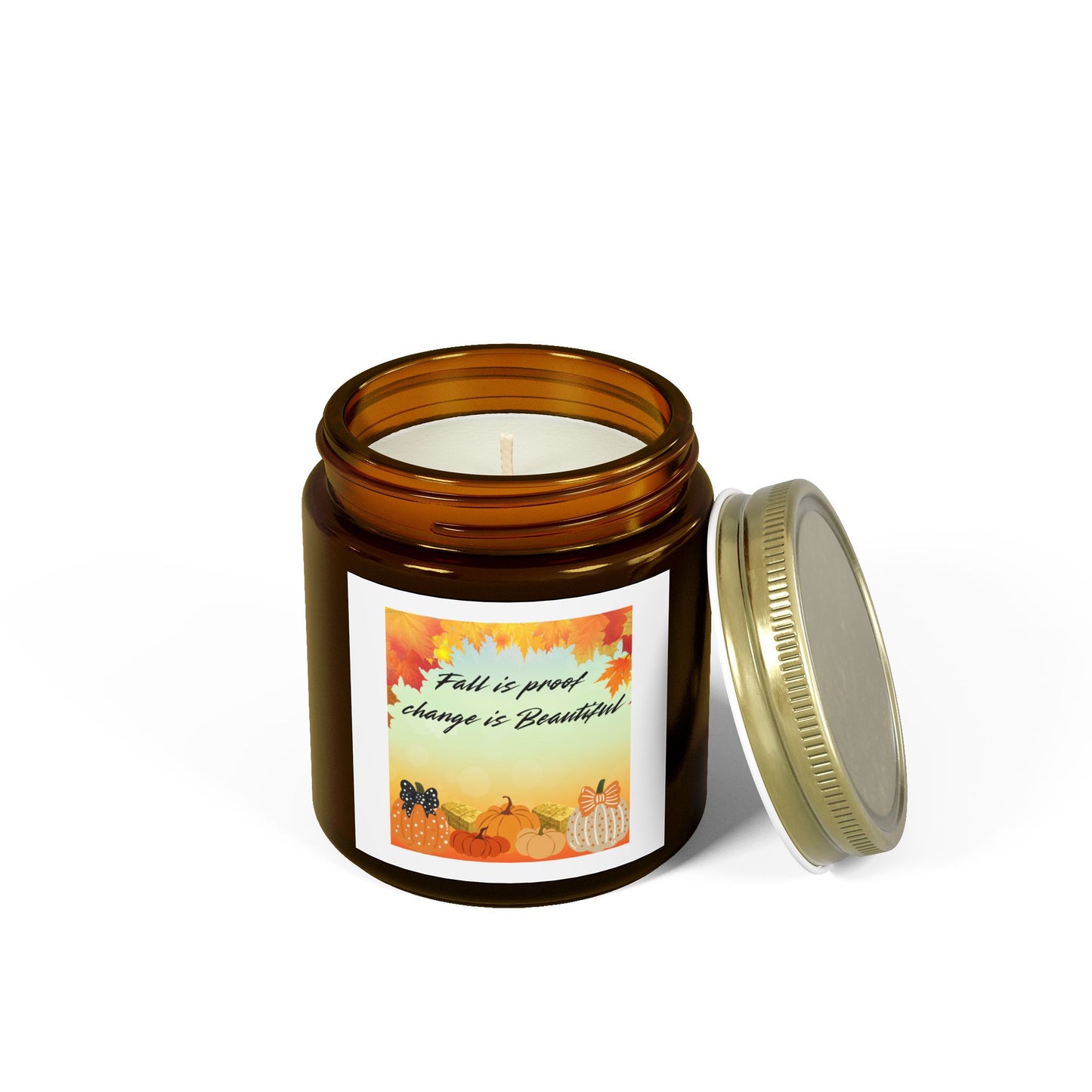 Fall-Themed Scented Candles, Aromatic Decor for Cozy Living, Autumn Gifts, Pumpkin Spice Candle, Seasonal Home Fragrance