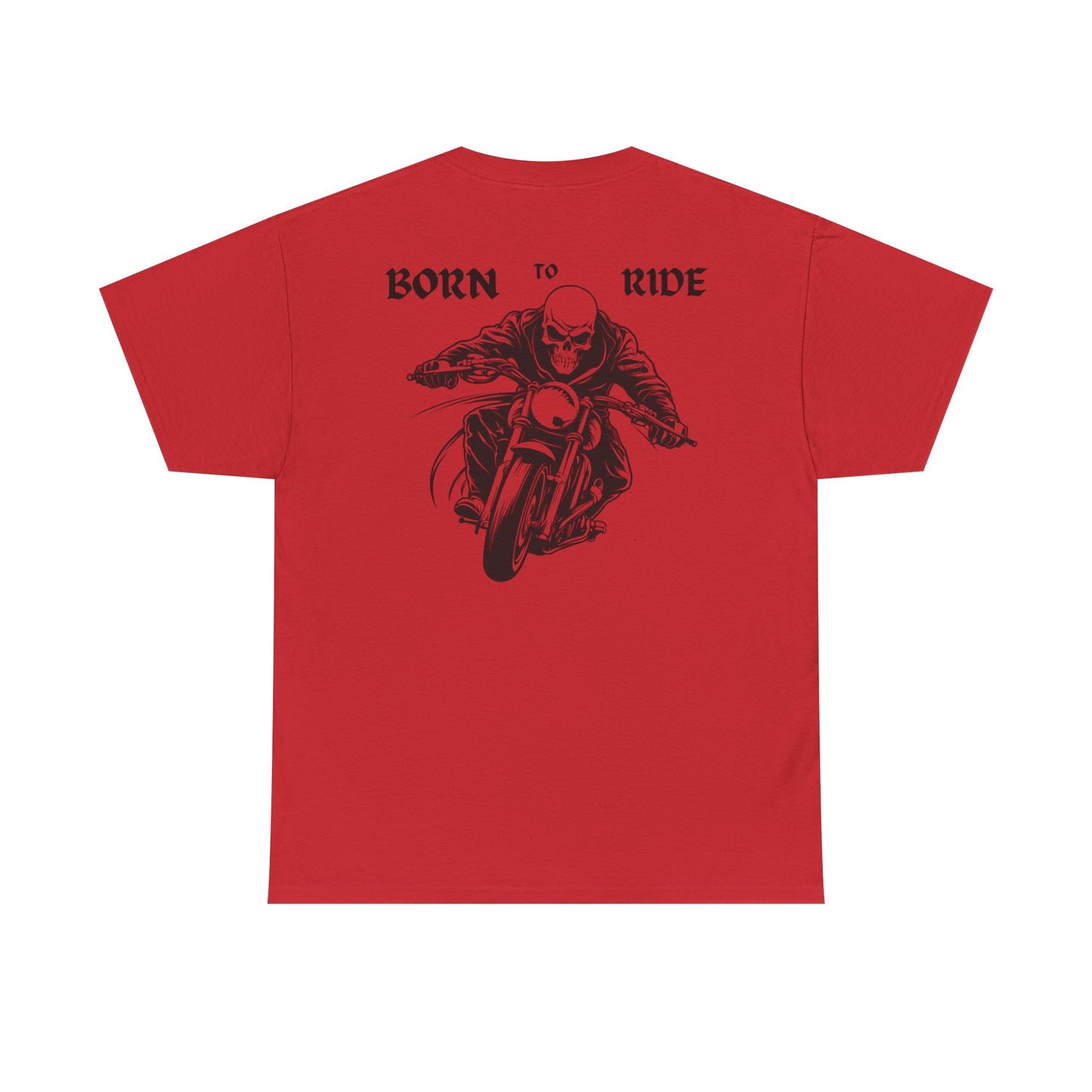 Born to Ride Unisex Heavy Cotton Tee - Perfect for Motorcycle Enthusiasts