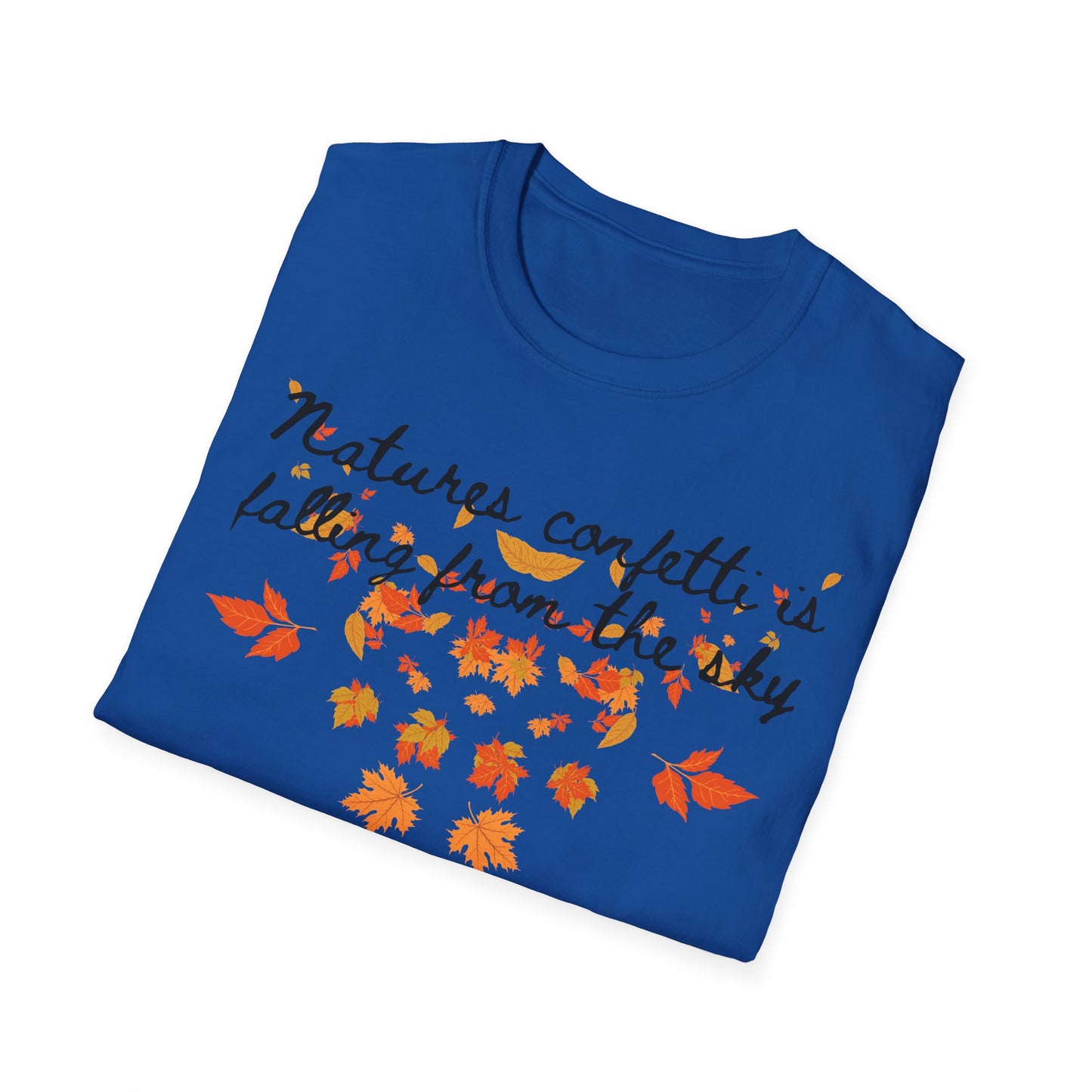 Fall Nature Confetti T-Shirt | Autumn Apparel, Seasonal Gift, Cute Casual Wear, Outdoor Adventures, Thanksgiving Shirts
