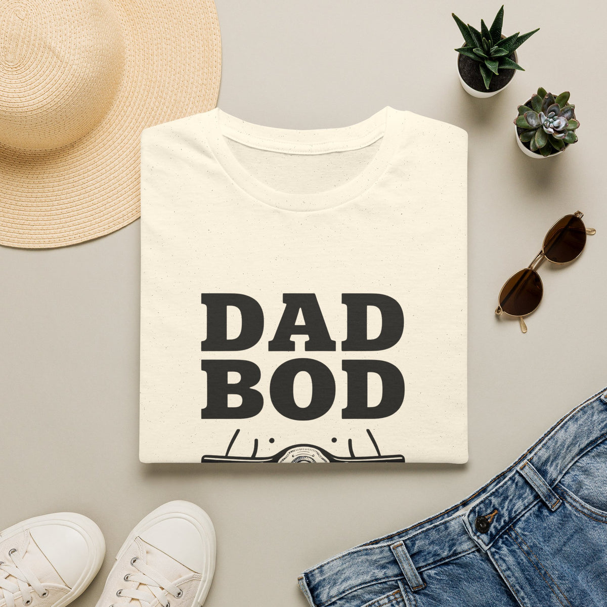 Dad Bod Father Figure T-Shirt | Funny Dad Bod Tee