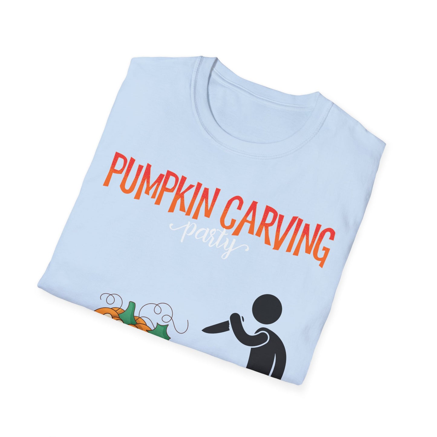 Funny Pumpkin Carving T-Shirt, Unisex Halloween Shirt, Fall Festivities Tee, Spooky Season Apparel, Quirky Halloween Gift
