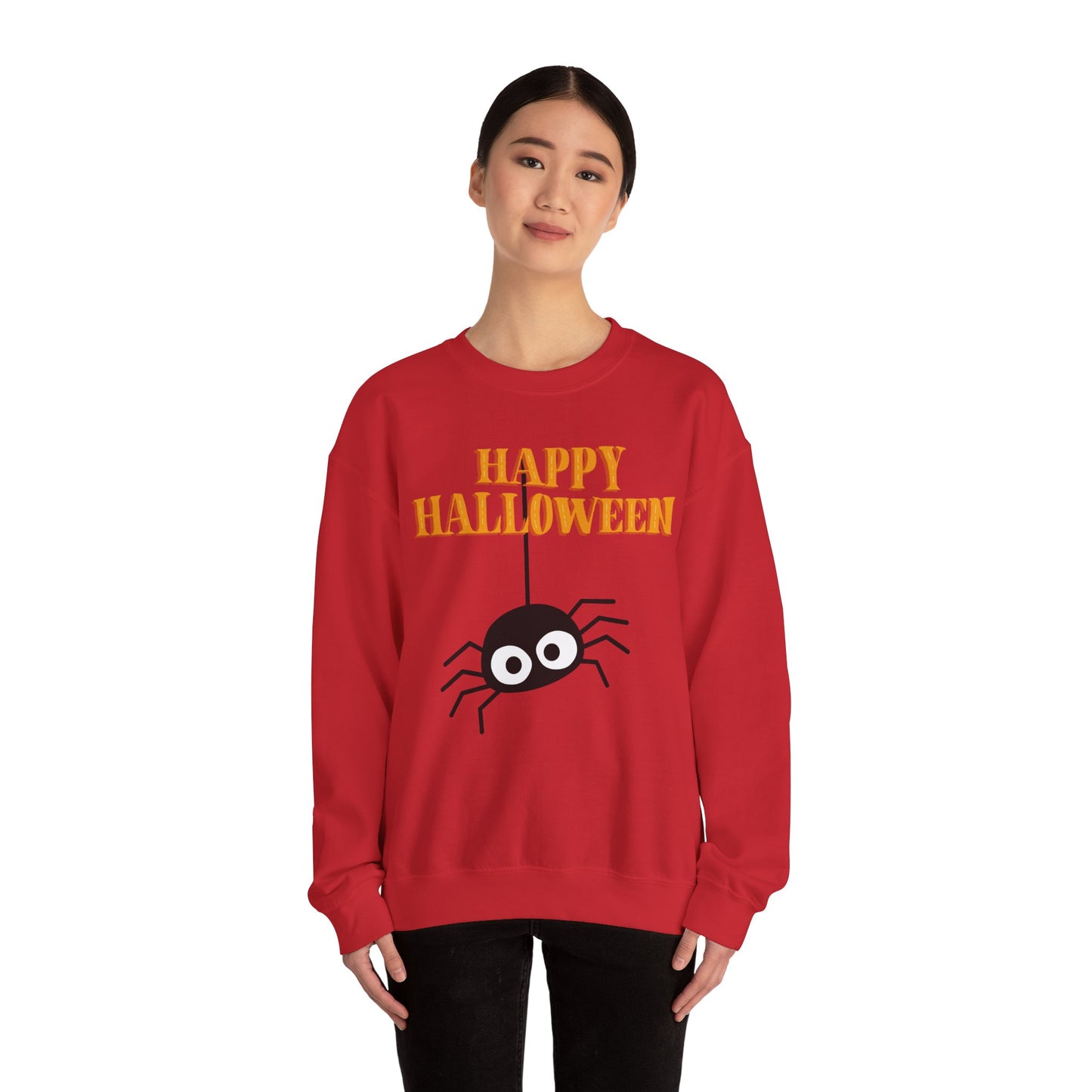 Halloween Spider Crewneck Sweatshirt | Cozy Unisex Pullover, Perfect for Fall, Halloween, Spooky Season, Gift for Friends