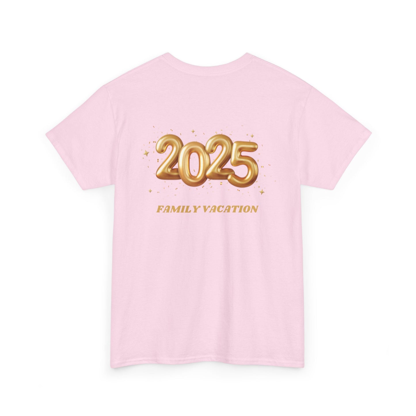 Family Vacation 2025 Unisex Heavy Cotton Tee, Summer Trip Shirt, Family Reunion Gift, Vacation Memories Top, Holiday Celebration Tee