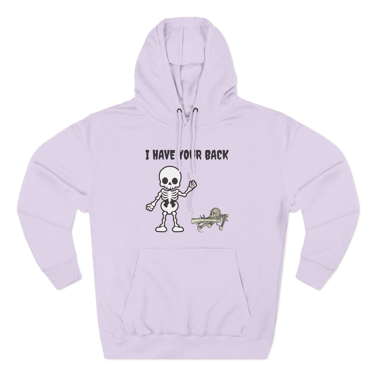 Skeleton Support Fleece Hoodie, Funny Sweatshirt, Unique Gift for Halloween, Cozy Fall Wear, Unisex Hoodie
