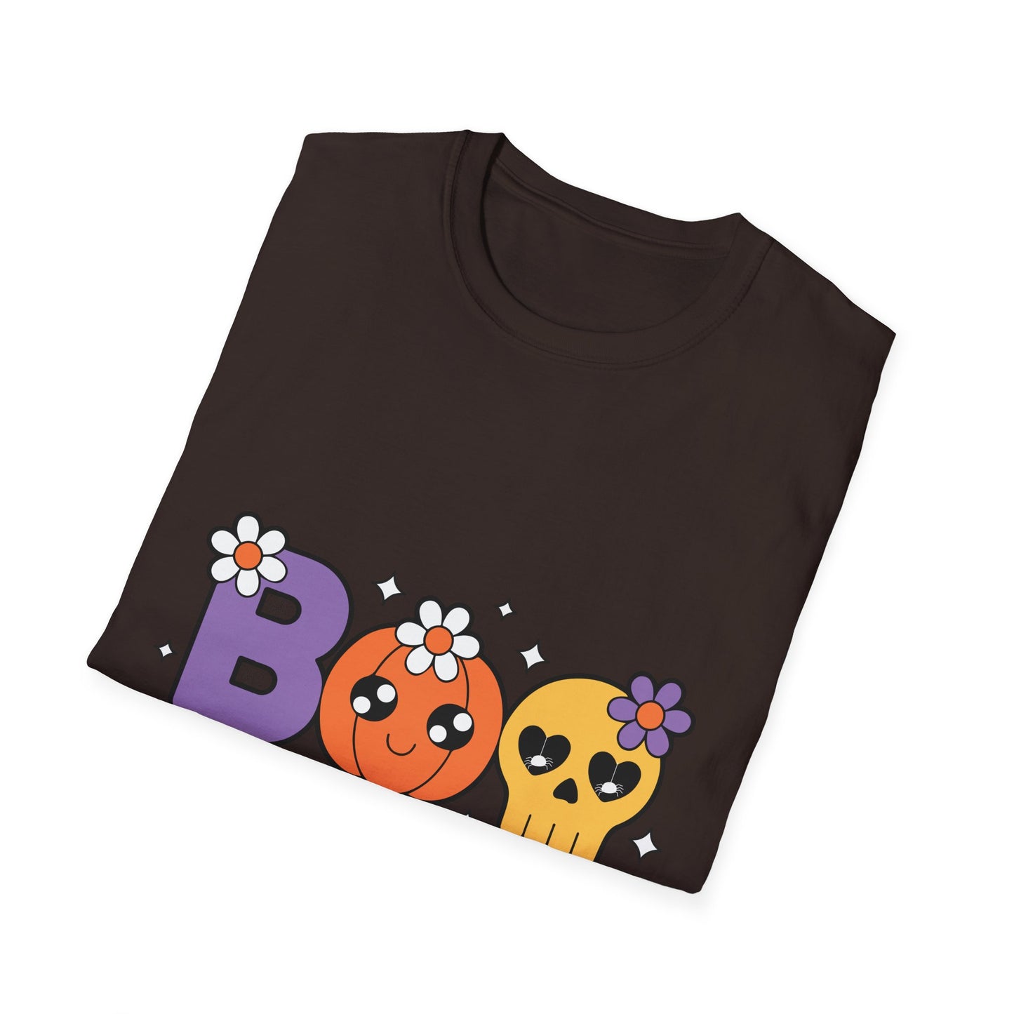 Whimsical Halloween T-Shirt with Boo Design, Cute Graphic Tee, Fall Fashion, Gift for October Birthdays, Spooky Season Apparel