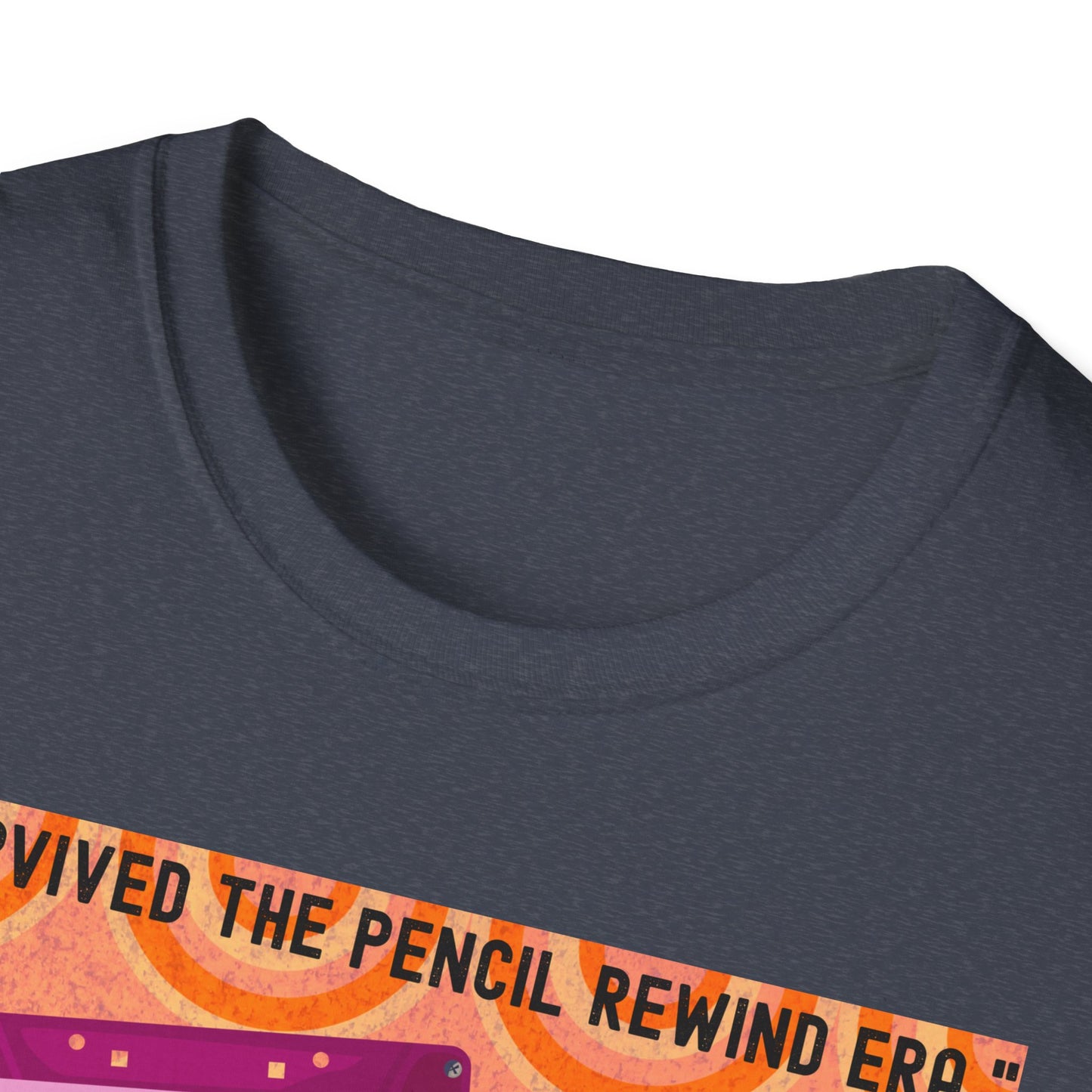 Vintage 90s T-Shirt, Retro Graphic Tee, I Survived the Pencil Rewind Era, Gift for Music Lovers, Nostalgic Apparel