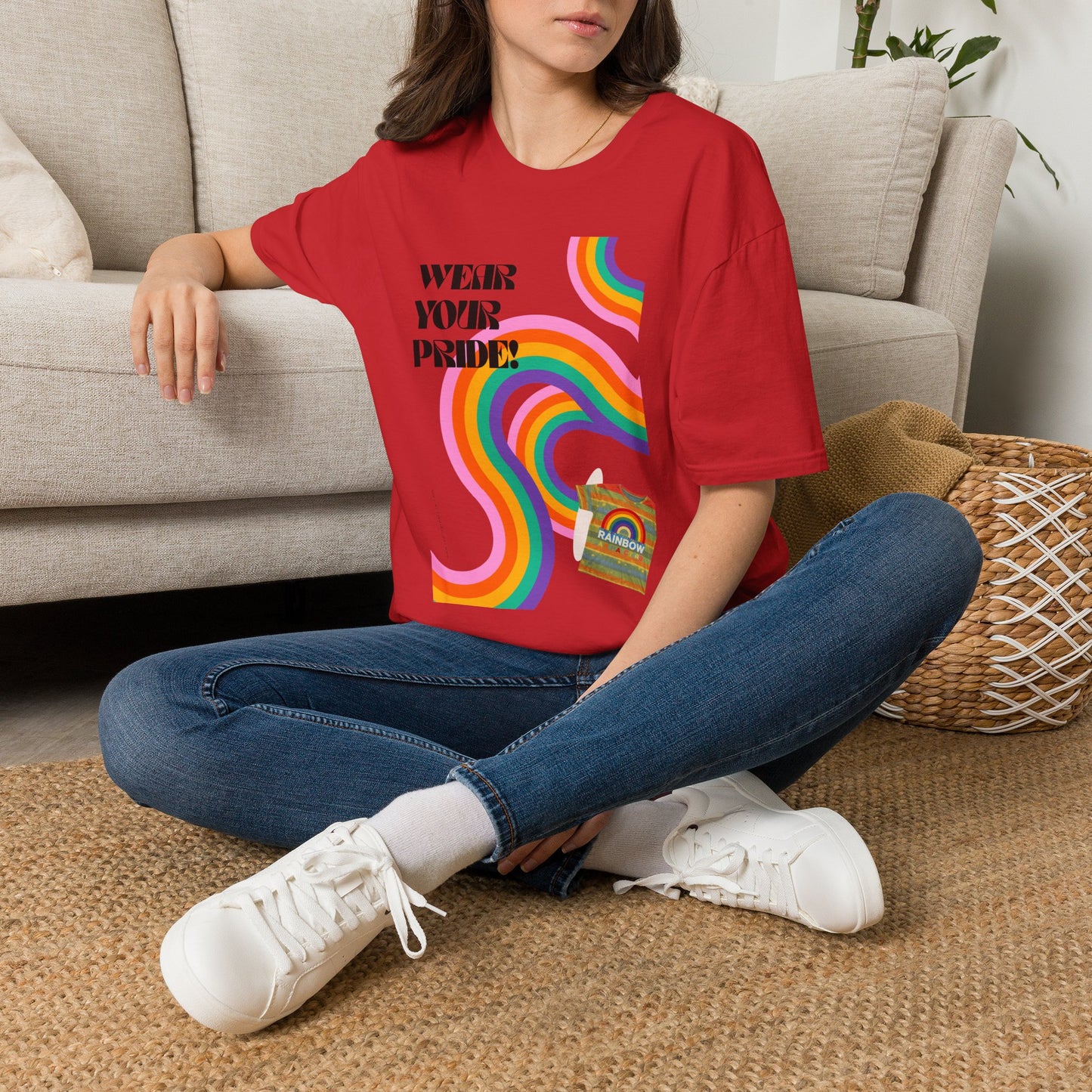 Wear Your Pride T-Shirt | Rainbow Waves LGBT Pride Tee