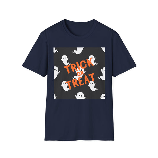 Halloween Ghost T-Shirt, Spooky Unisex Tee, Trick or Treat Shirt, Fall Fashion, Halloween Party Outfit, Casual Wear