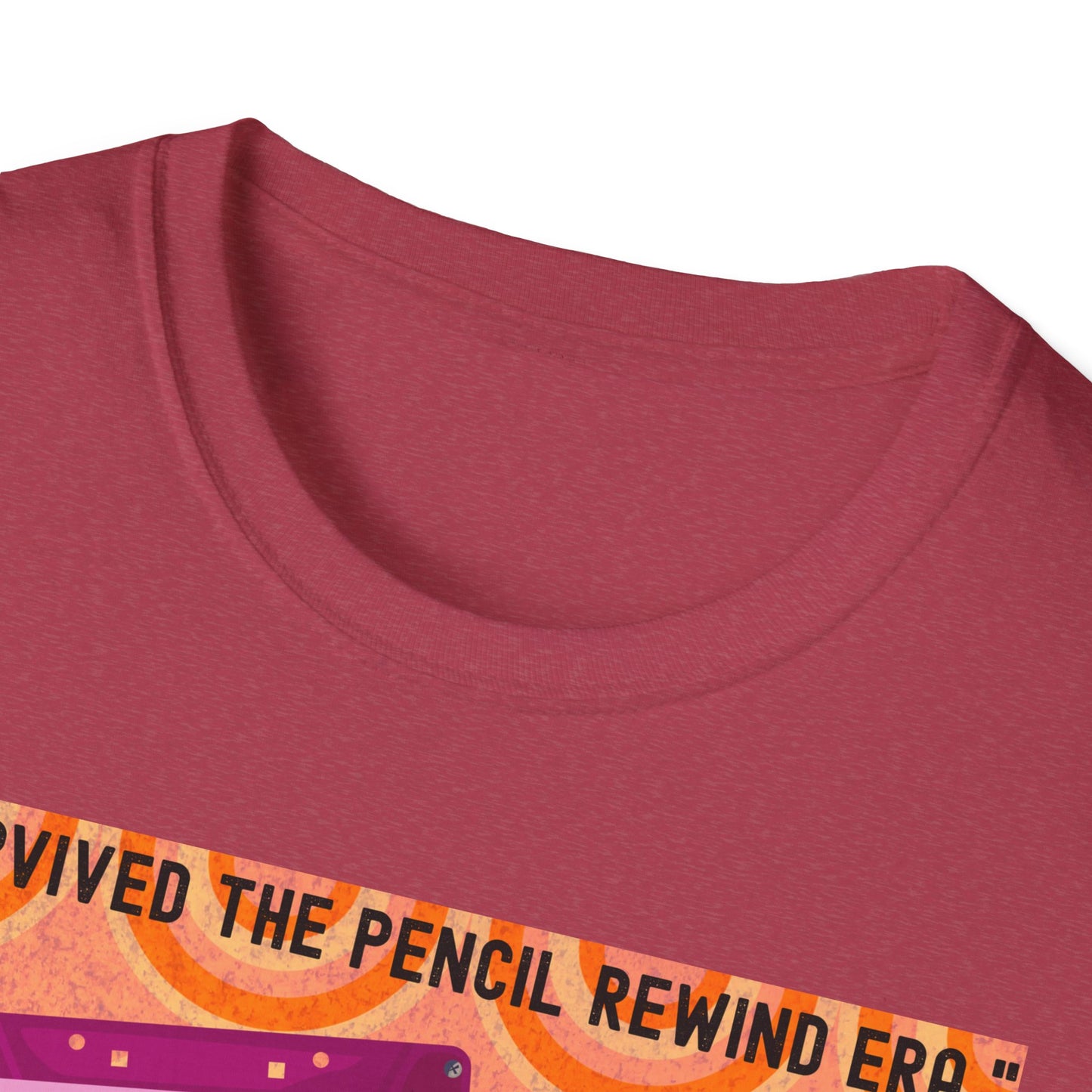 Vintage 90s T-Shirt, Retro Graphic Tee, I Survived the Pencil Rewind Era, Gift for Music Lovers, Nostalgic Apparel