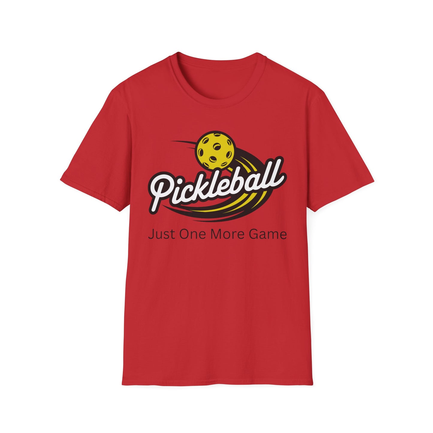 Pickleball Logo 'Just One More Game' T-Shirt | Pickleball Tee
