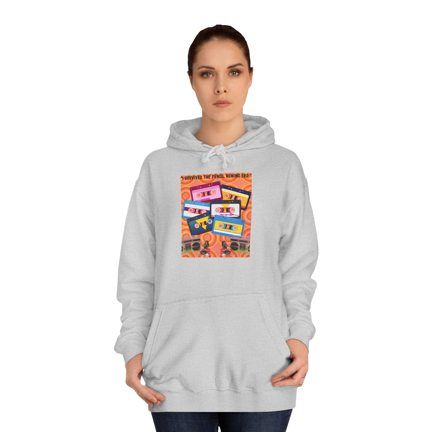 Colorful Retro College Hoodie, Unisex College Sweatshirt, Graphic Hoodie for Students, Cozy Casual Wear, Gift for College Students