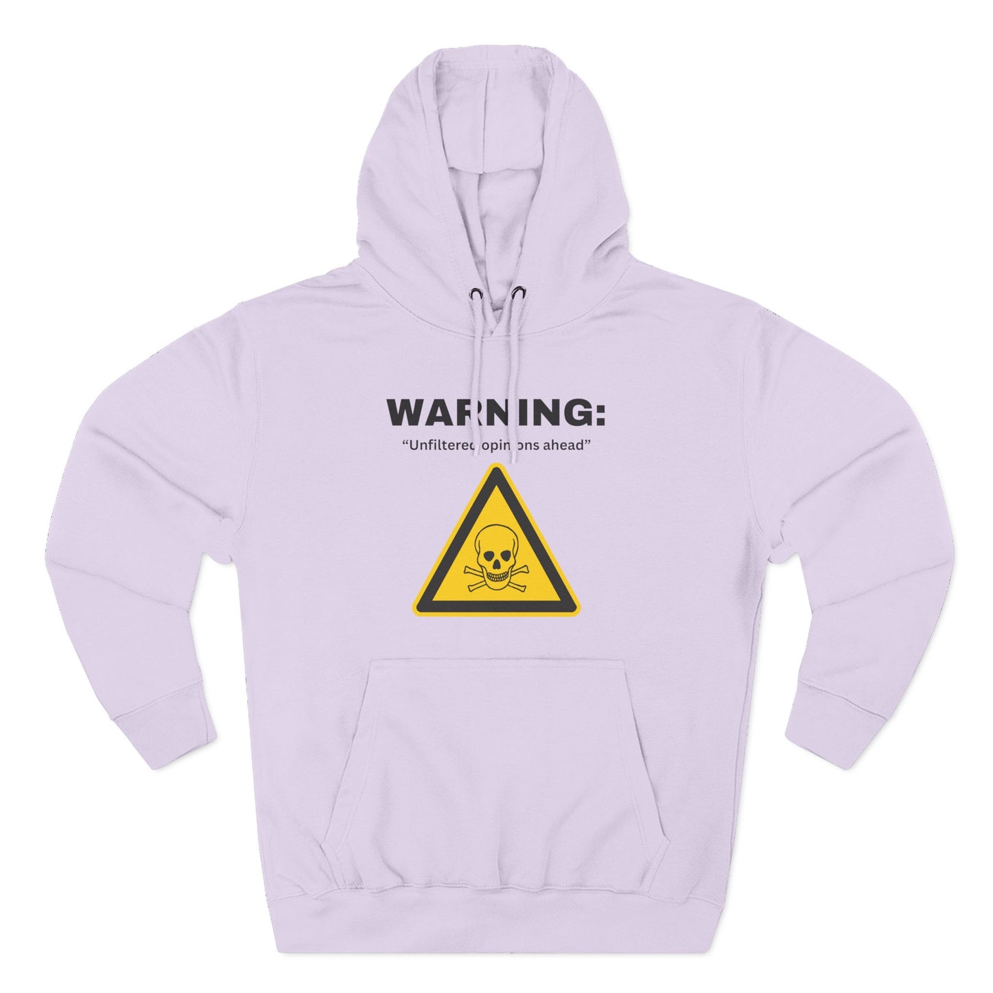 Warning Toxic Chemical Skull Triangle Hoodie | Hazard Symbol Graphic