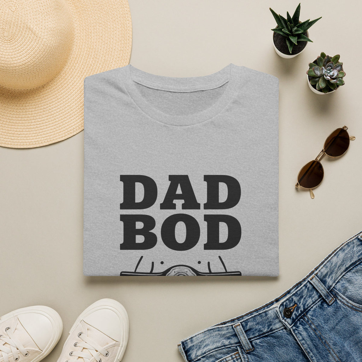 Dad Bod Father Figure T-Shirt | Funny Dad Bod Tee