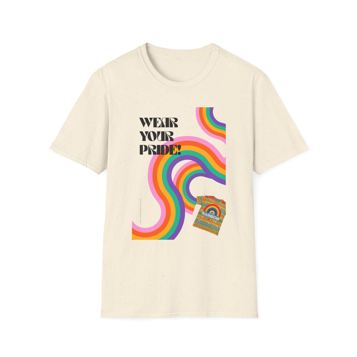 Wear Your Pride T-Shirt | Rainbow Waves LGBT Pride Tee