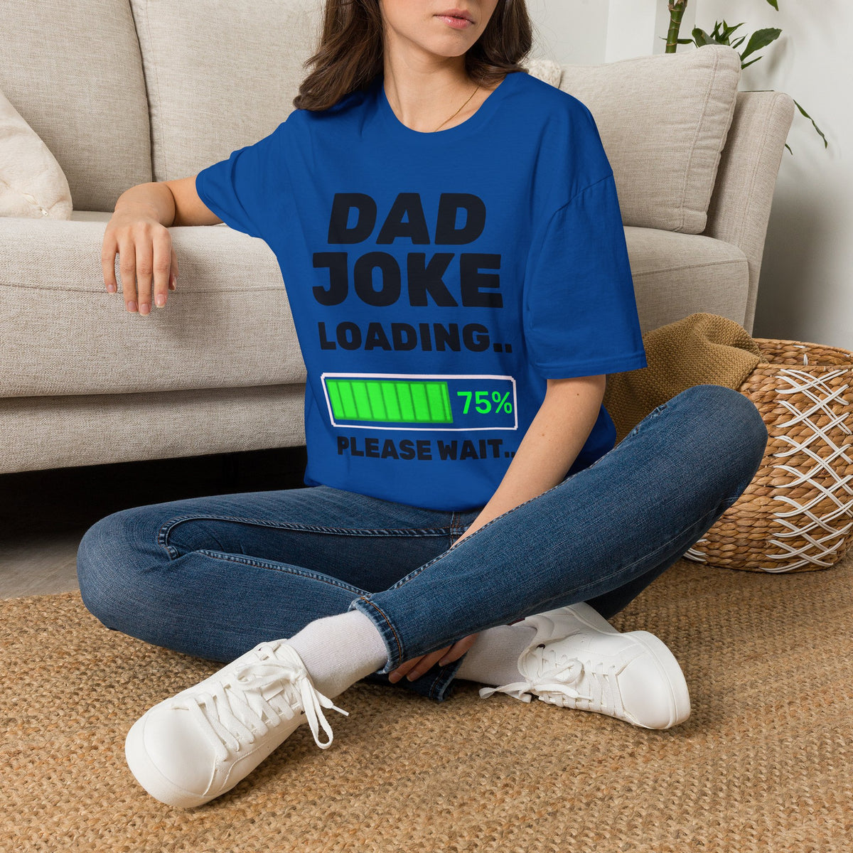 Dad Joke Loading T-Shirt | Funny Bar Humor Tee, Loading Progress Graphic