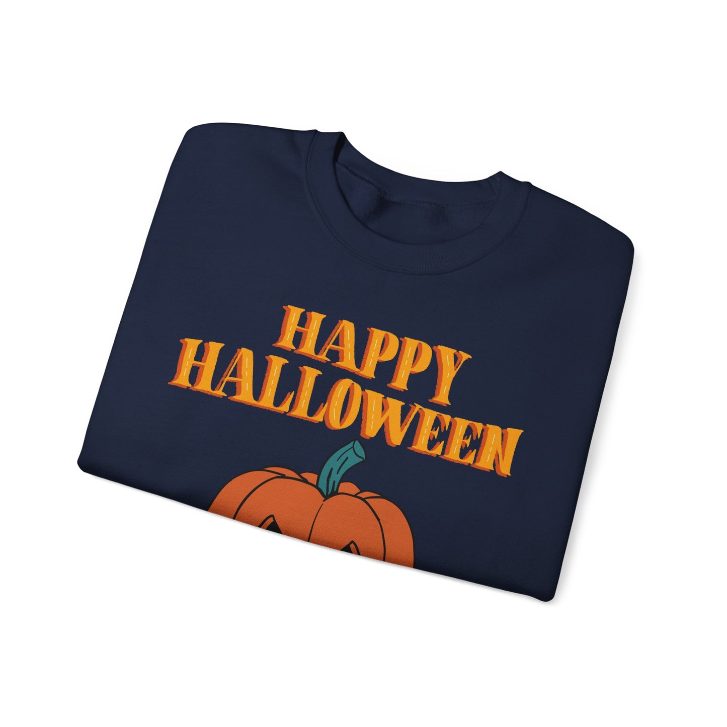 Halloween Pumpkin Sweatshirt, Cozy Fall Sweater, Unisex Crewneck, Spooky Season Apparel, Halloween Gift, Casual October Fashion