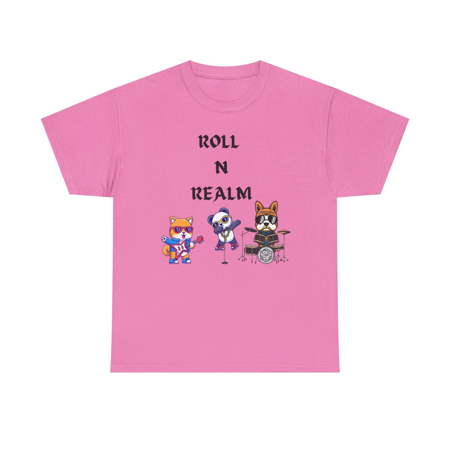 Music-Themed Unisex Heavy Cotton Tee - "Roll N Realm"