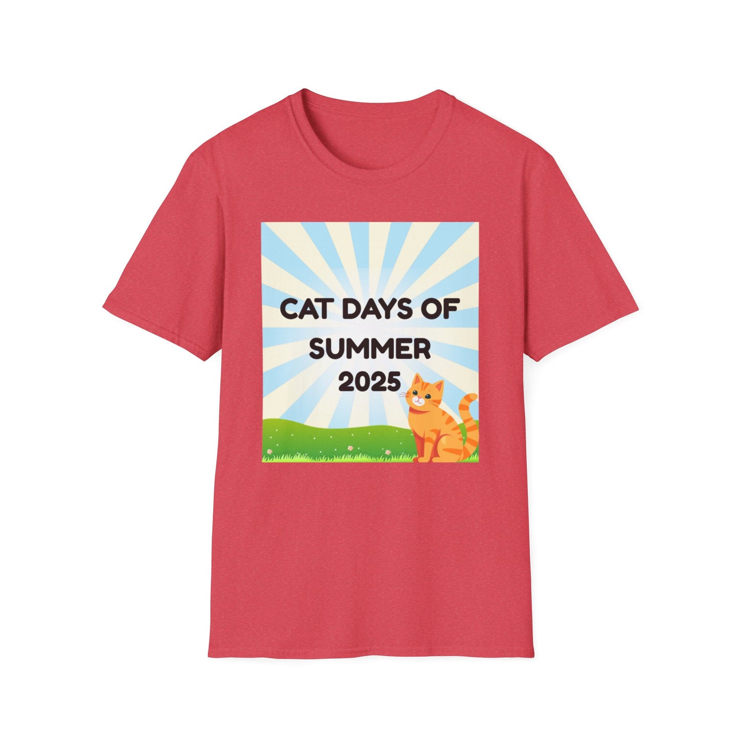 Summer Cat Days Unisex T-Shirt, Cute Cat Tee, Funny Pet Lover Gift, Casual Summer Wear, Summer 2025 T-Shirt