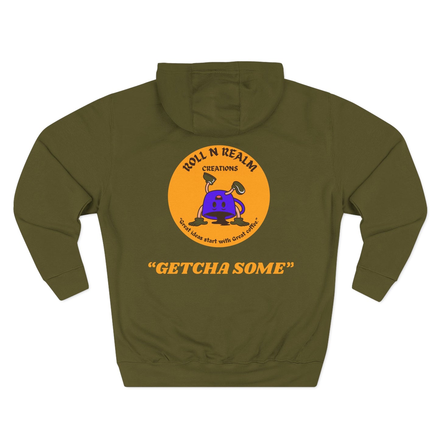 Coffee Three-Panel Fleece Hoodie - Cozy Casual Wear, Perfect Gift, Unique Style, Ideal for All-Day Comfort, Celebrate in Style