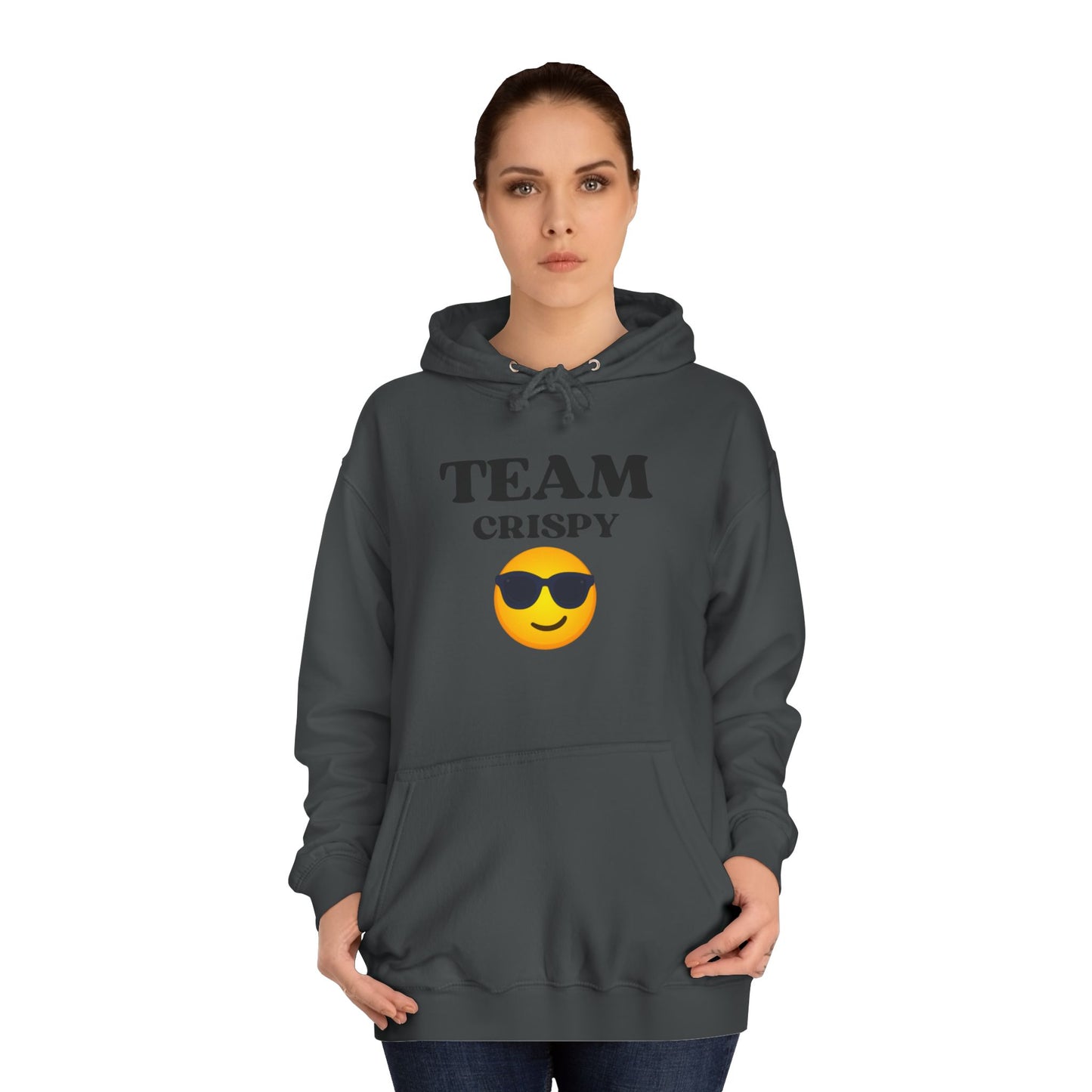 Cool College Hoodie - Team Crispy, Unisex Sweatshirt, Perfect for Students, Cozy Gift for Graduates, Casual Everyday Wear