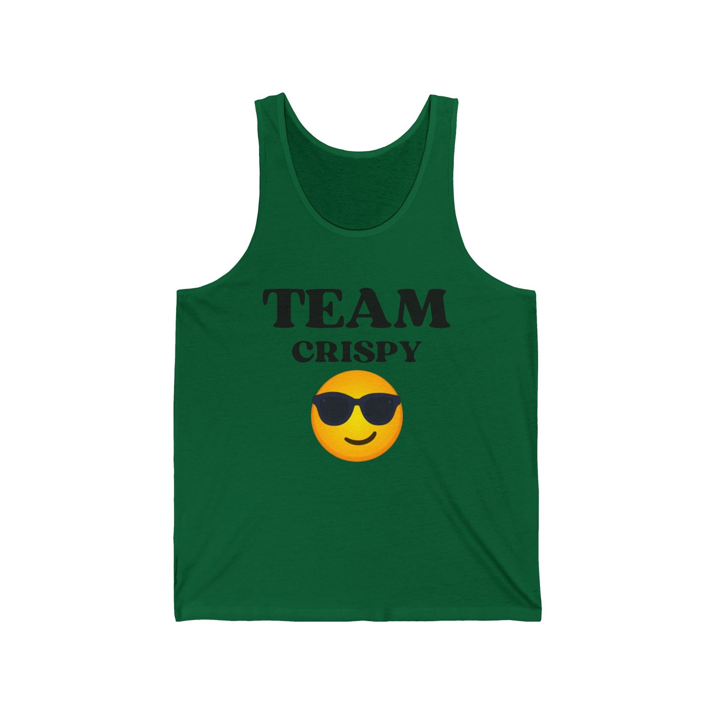 Cool Team Crispy Unisex Jersey Tank | Perfect for Summer, Sports Events, Family Gatherings, Casual Outings, Trending Apparel, Gift Idea