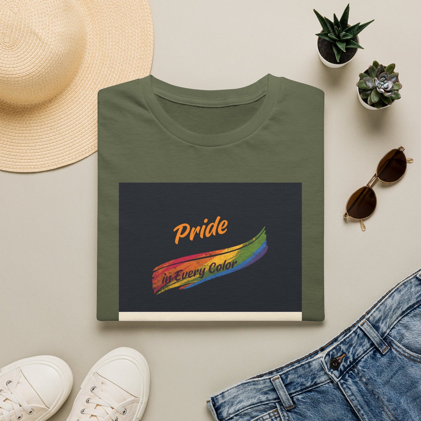 Pride Rainbow Brushstroke Together We Shine T-Shirt | LGBTQ+ Pride Tee