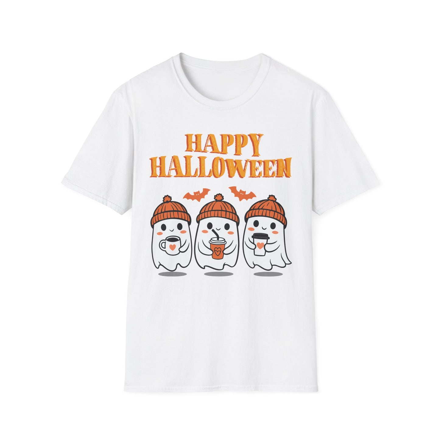 Happy Halloween Unisex Softstyle T-Shirt, Cute Halloween Tee, Fall Fashion, Pumpkin Spice Lovers, Halloween Party Outfit, Trendy [...]